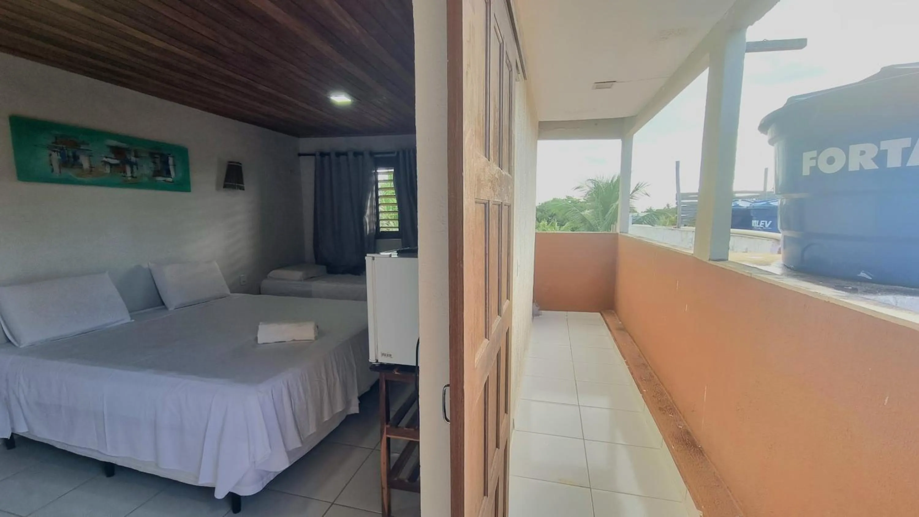 Balcony/Terrace, Bed in Pousada Toca Jeri