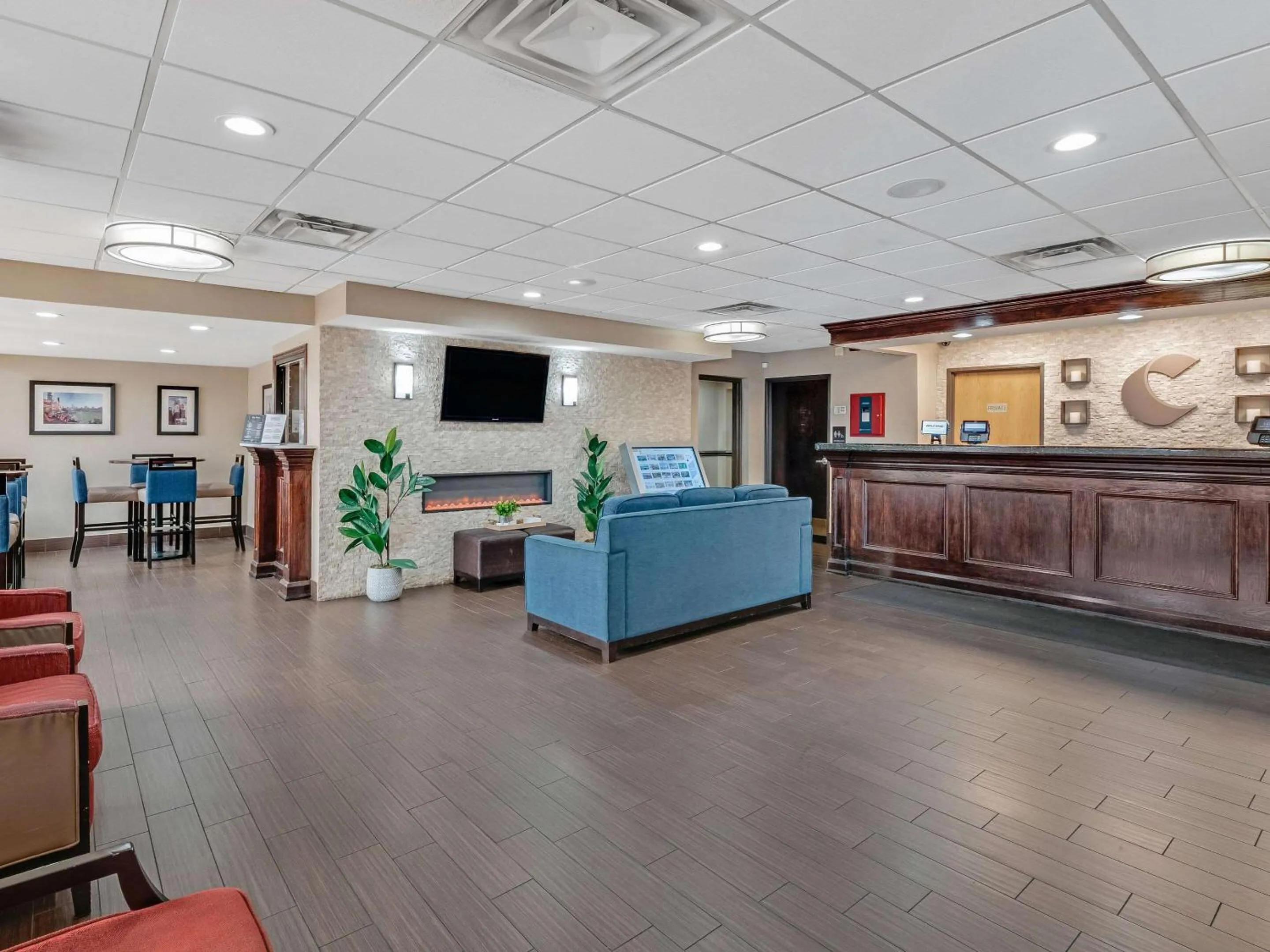 Lobby or reception in Comfort Inn Detroit Downtown
