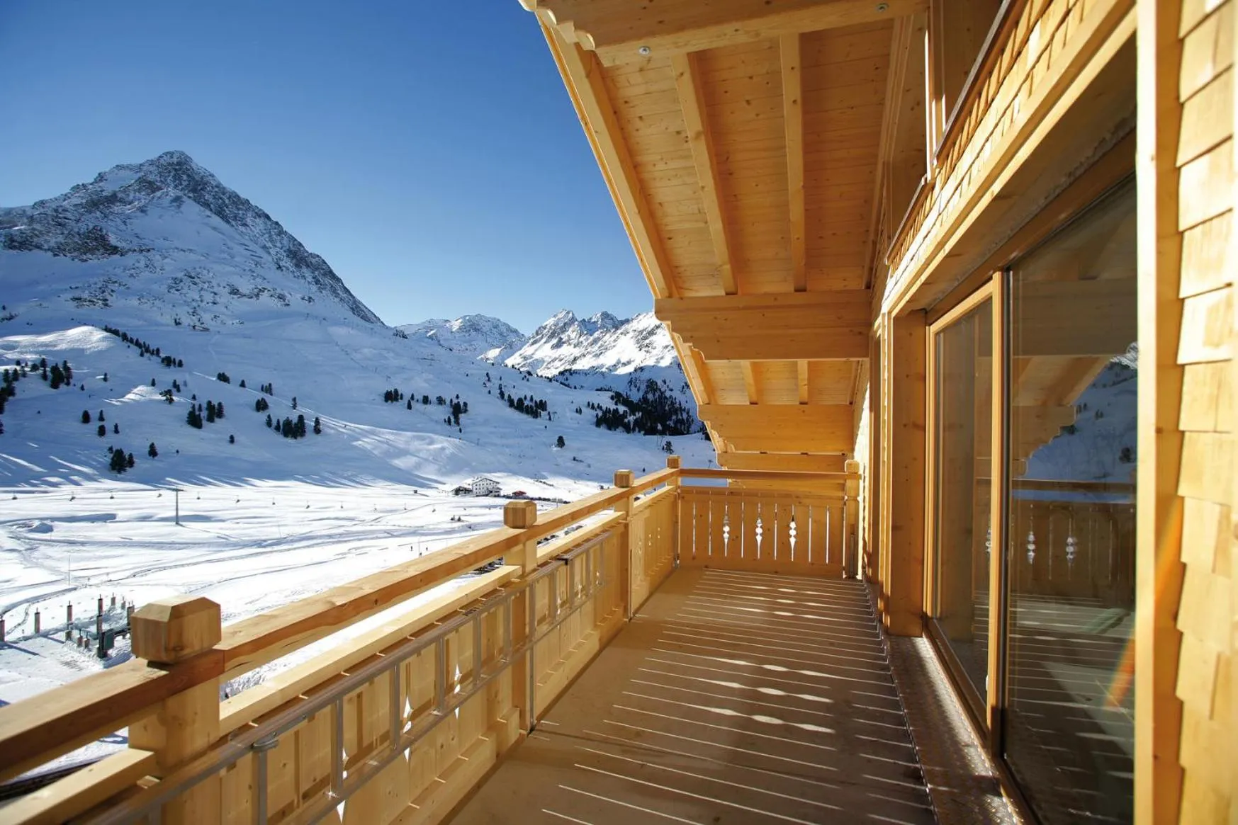 Balcony/Terrace in AlpinLodges Kühtai