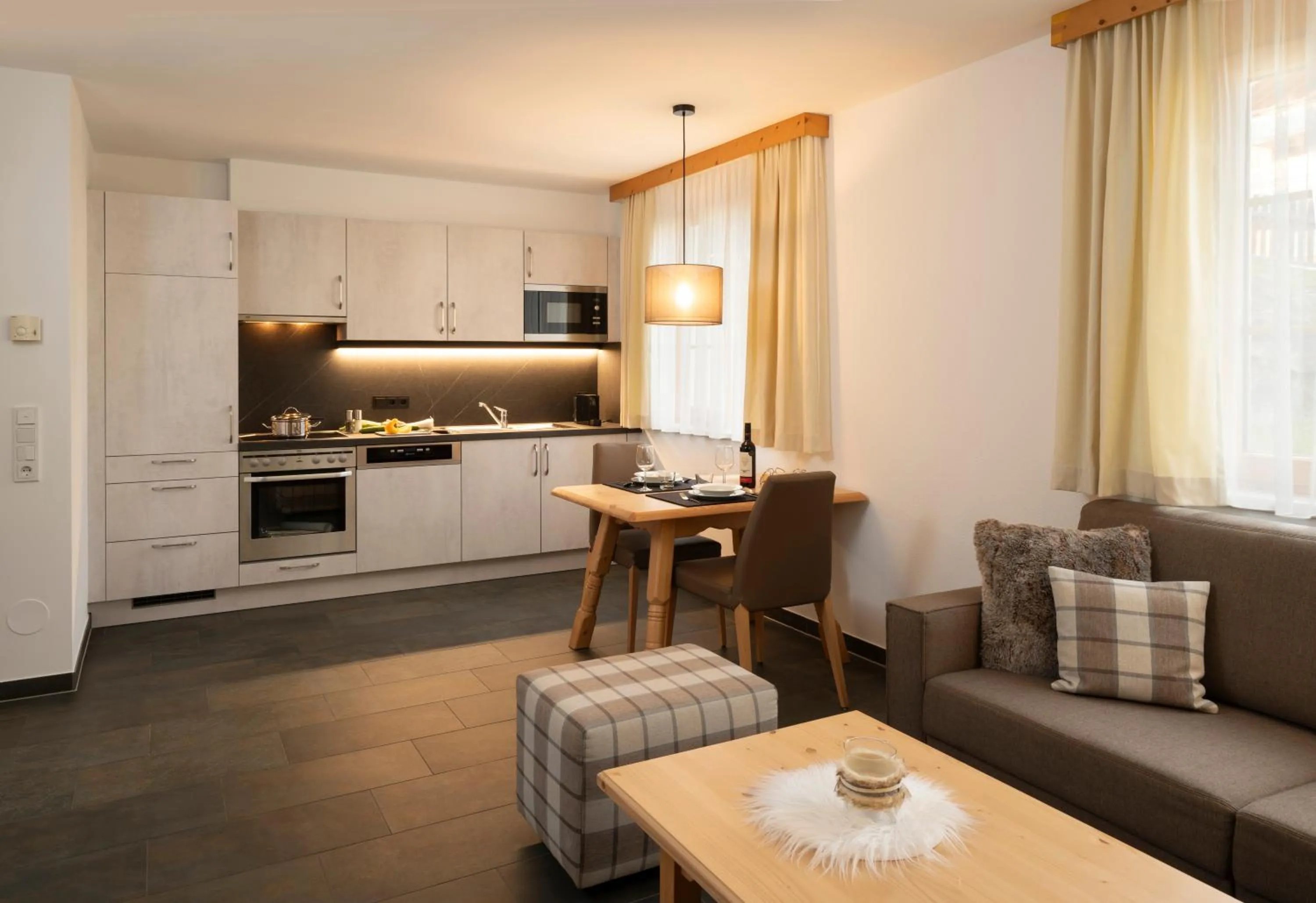 Living room in AlpinLodges Kühtai