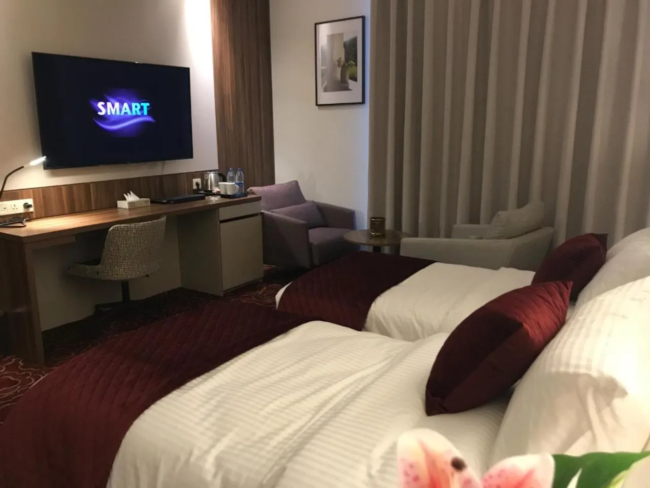 Bed in Lilac Hotel - Amman