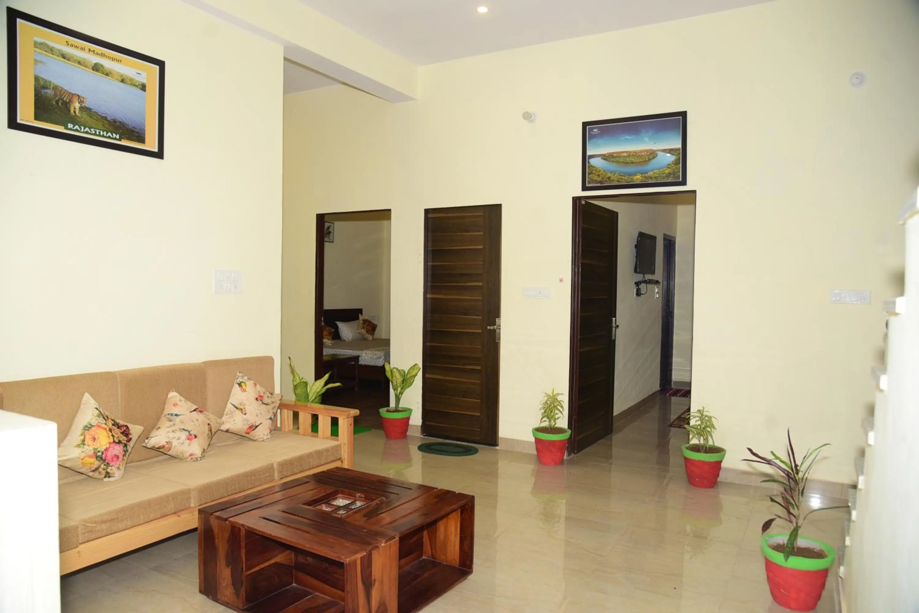 Seating area in The Vantage Haveli