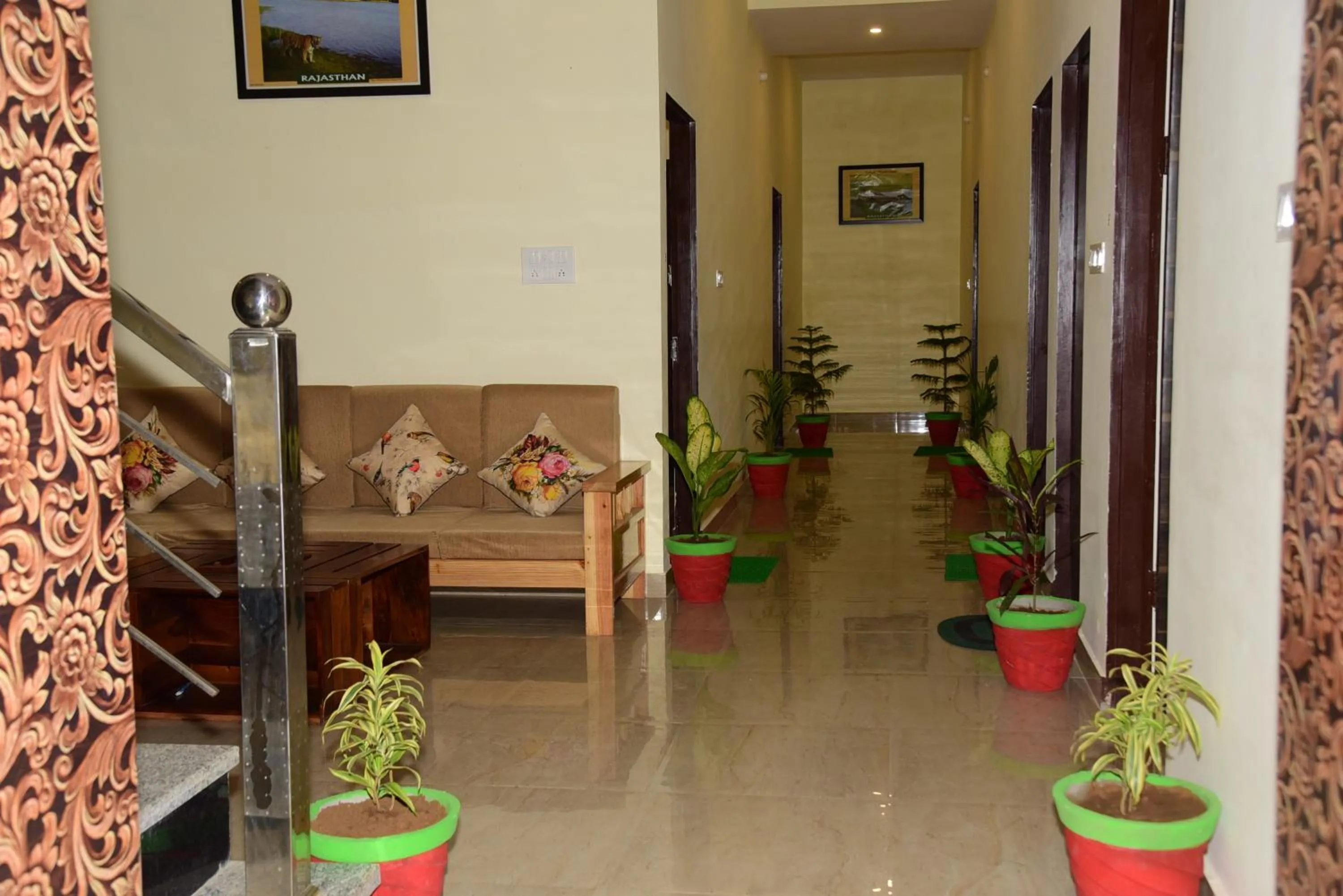 Seating area in The Vantage Haveli
