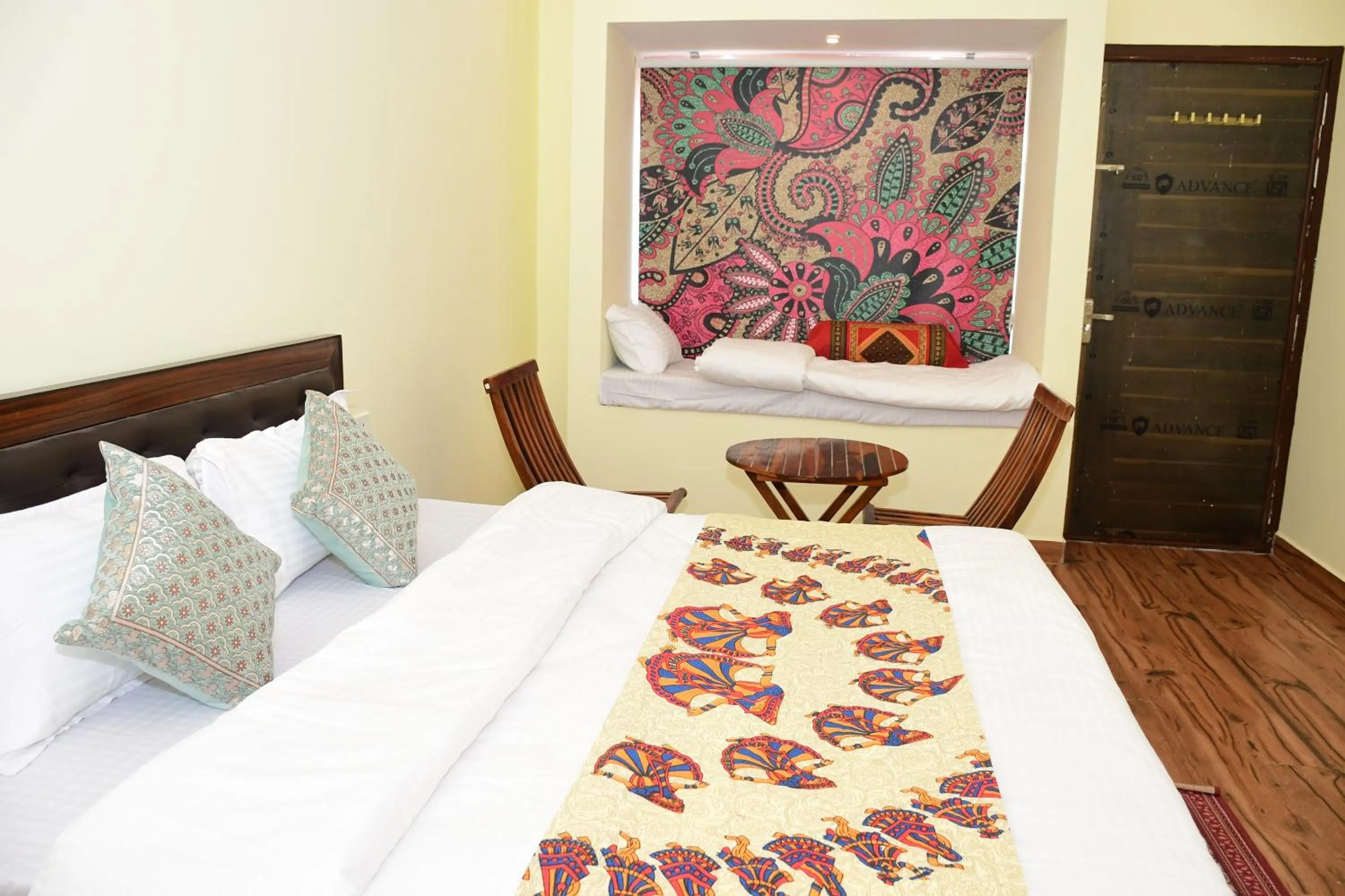 Bed in The Vantage Haveli