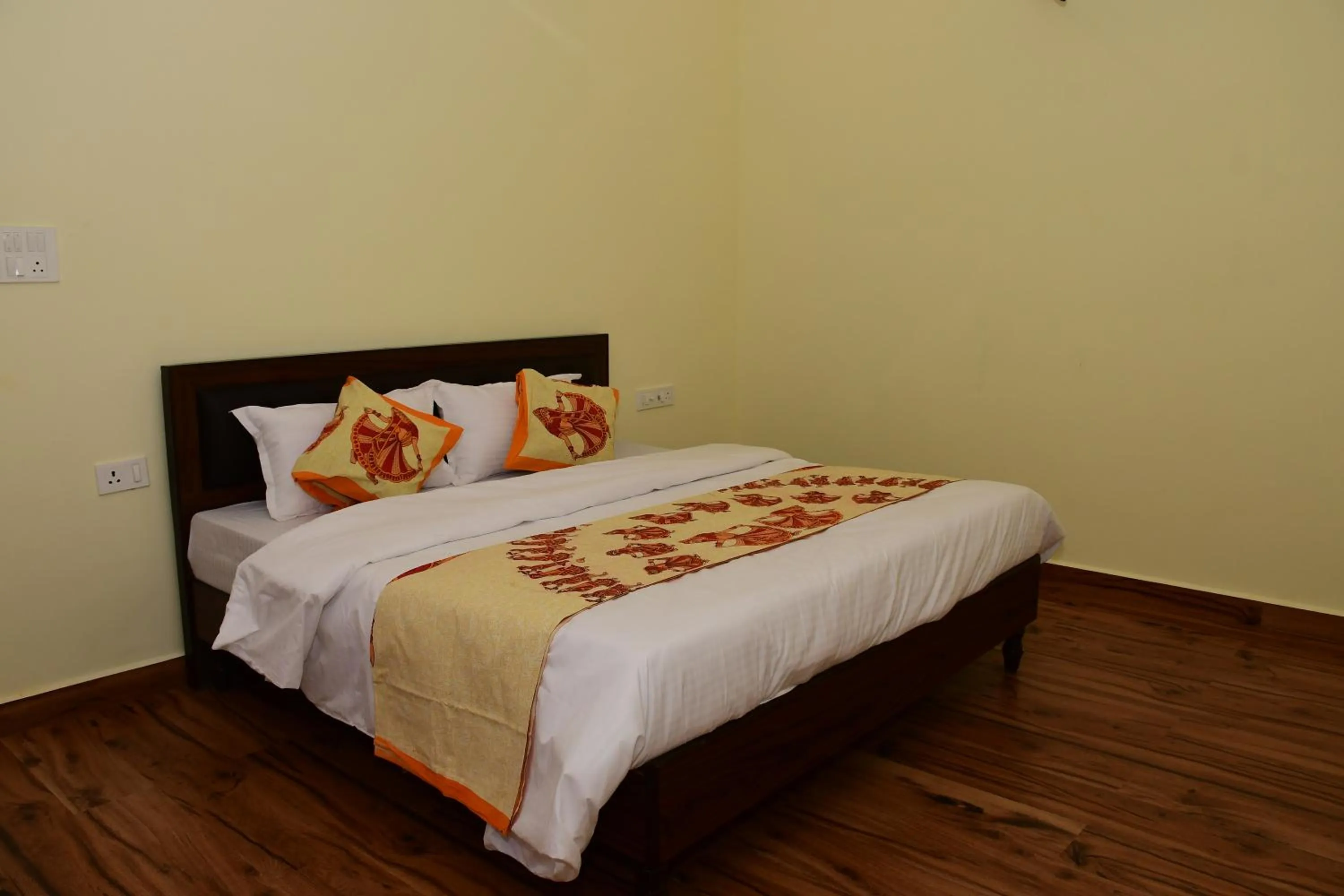 Bed in The Vantage Haveli