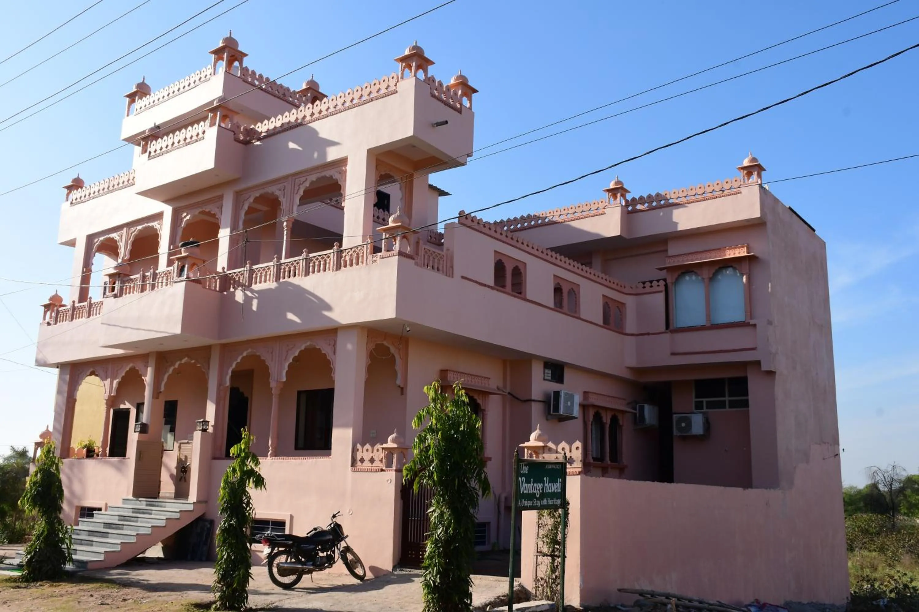 Garden view in The Vantage Haveli