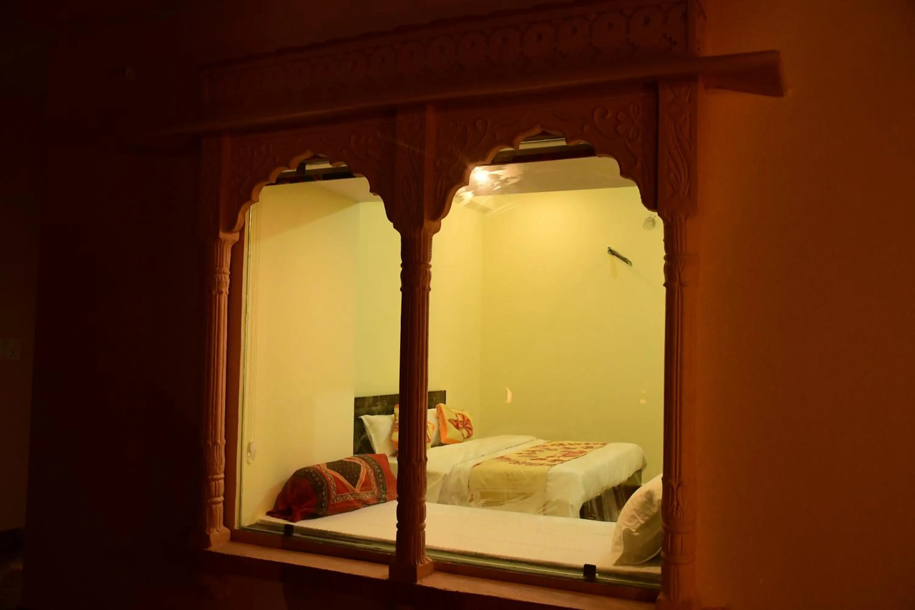 Bed in The Vantage Haveli