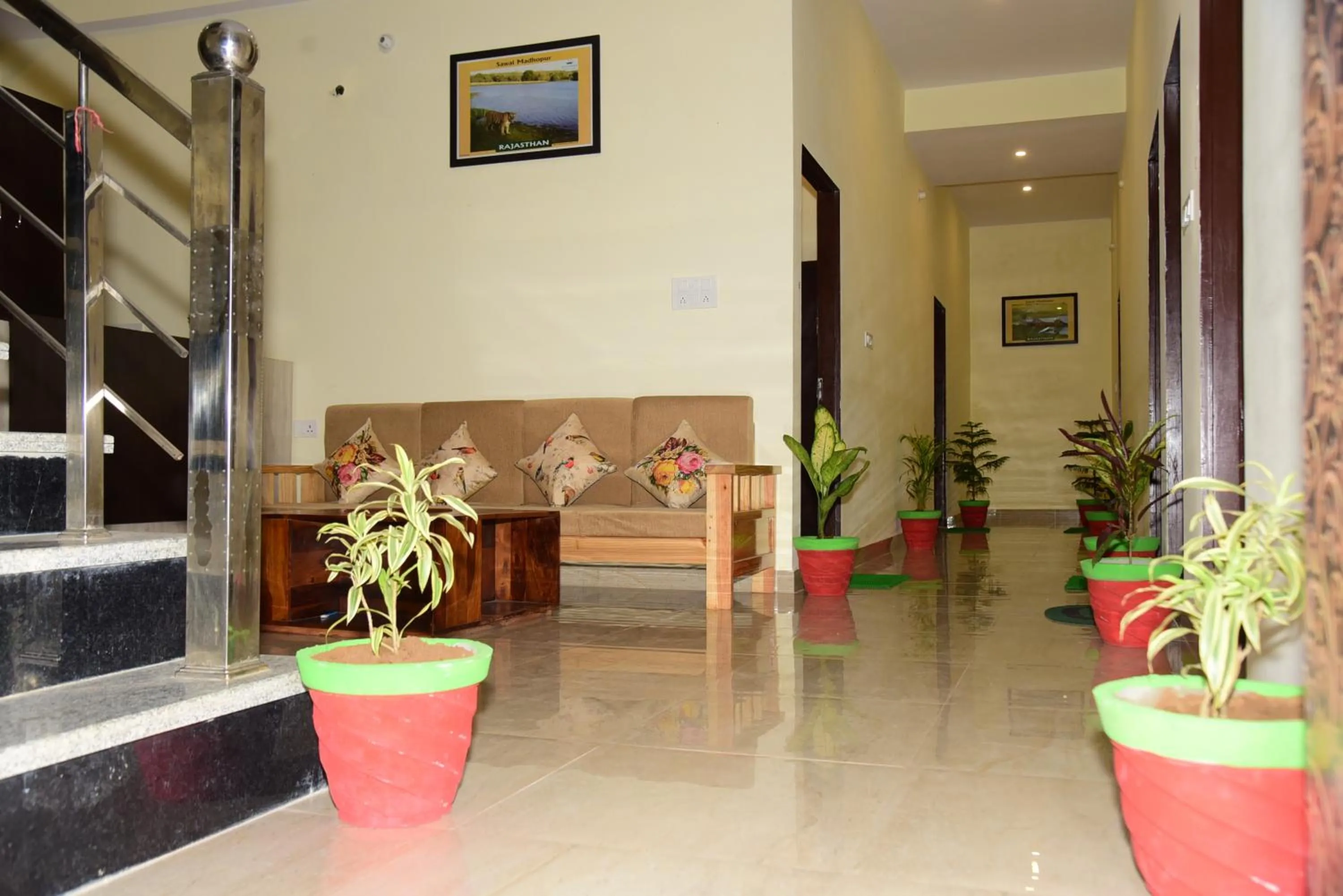 Lobby or reception in The Vantage Haveli