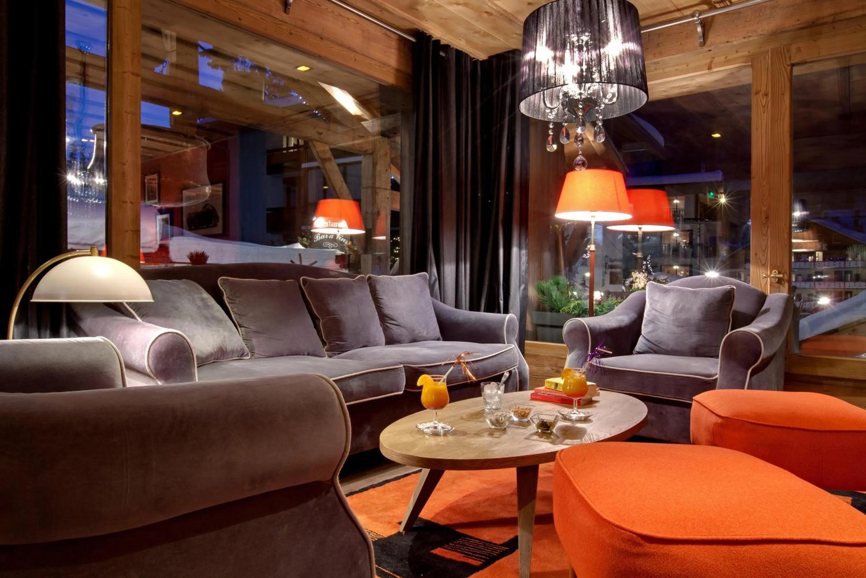 Living room in Chalet-Hôtel La Marmotte, La Tapiaz & SPA, The Originals Relais