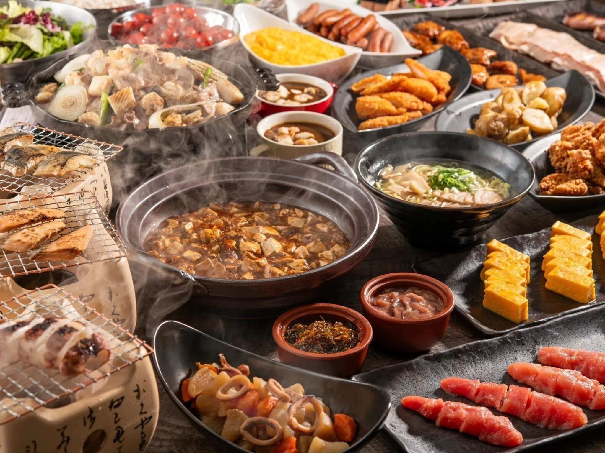 Buffet breakfast in Smile Hotel Hakodate