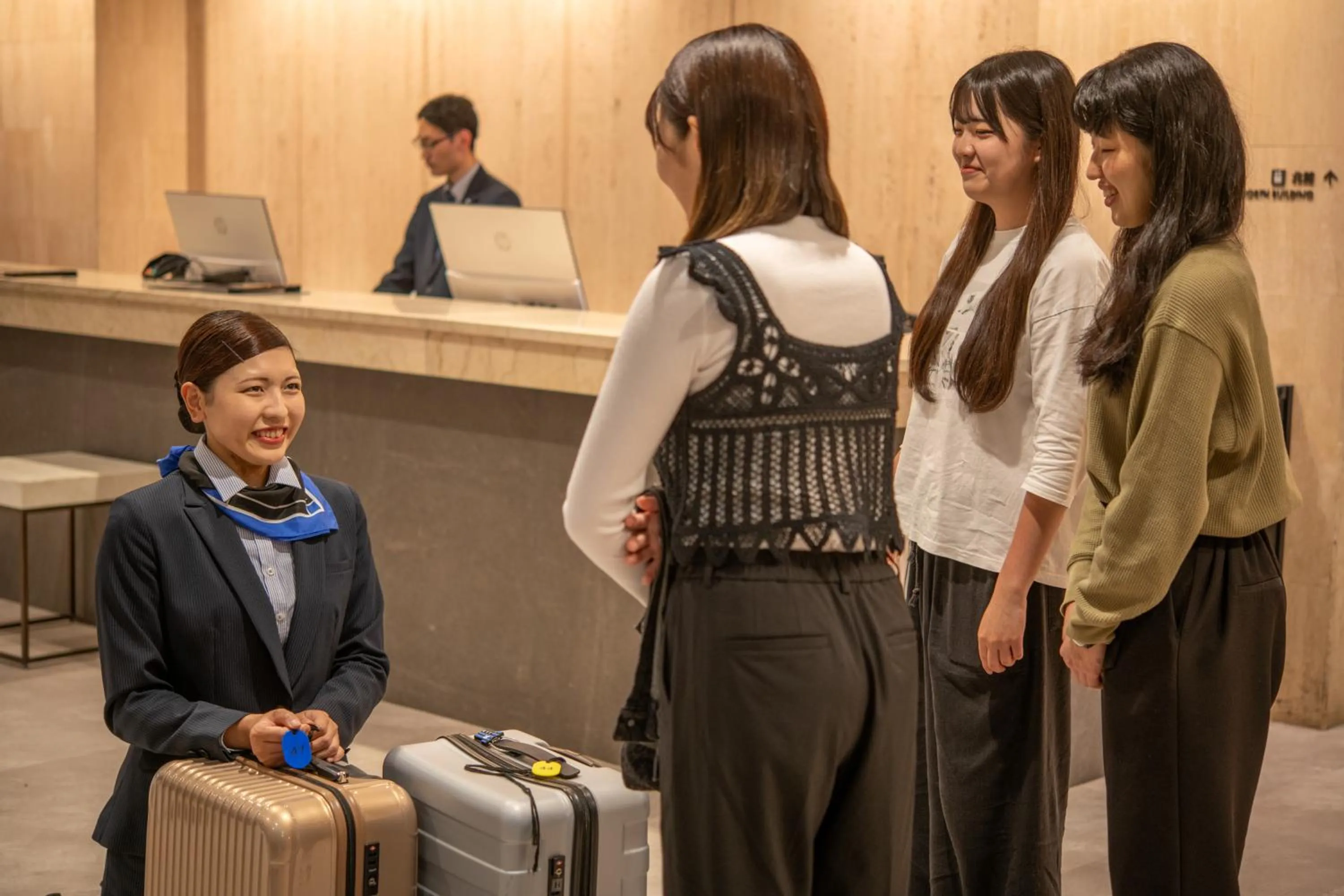 Staff in Smile Hotel Hakodate