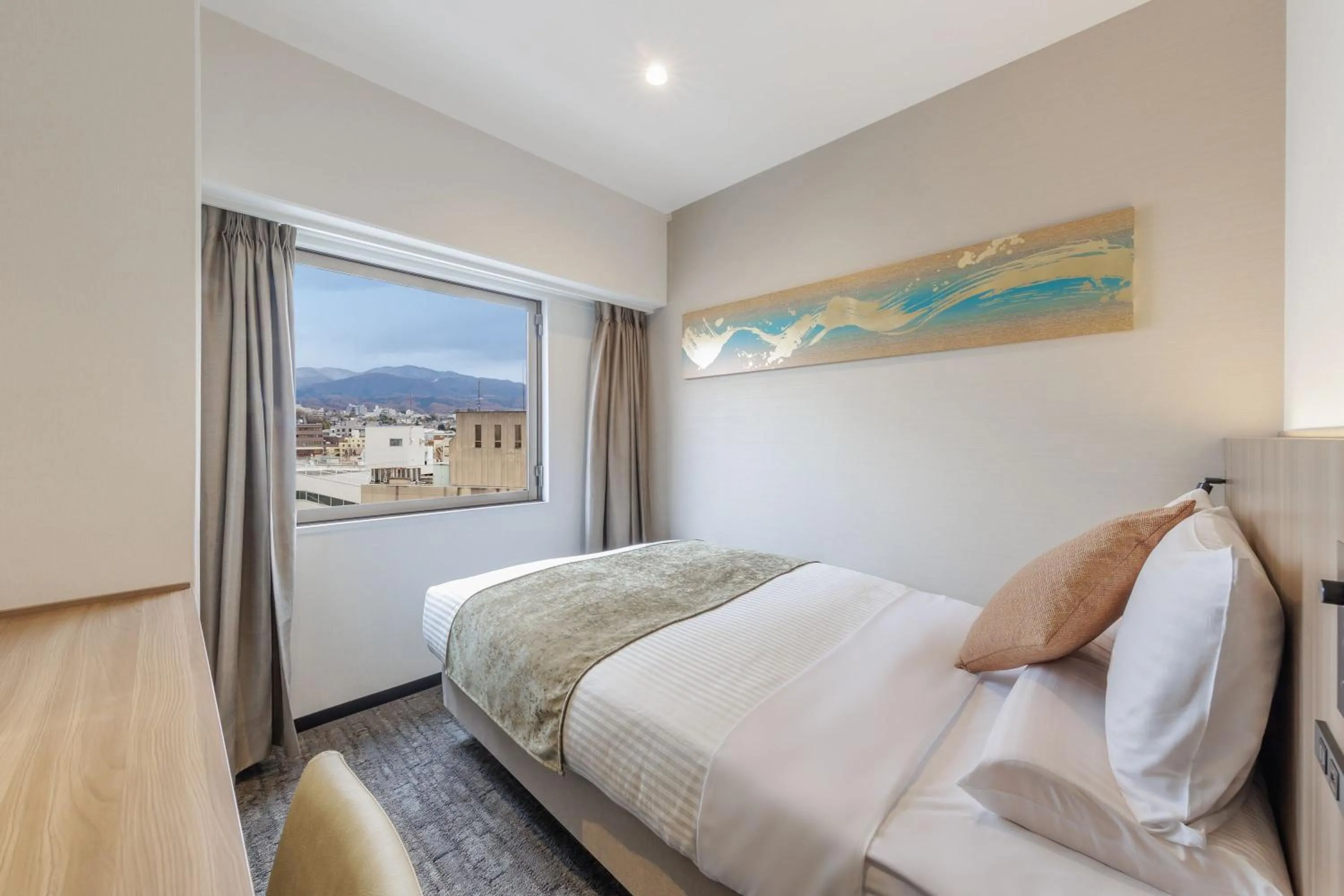 Photo of the whole room, Bed in HOTEL MYSTAYS Kanazawa Katamachi