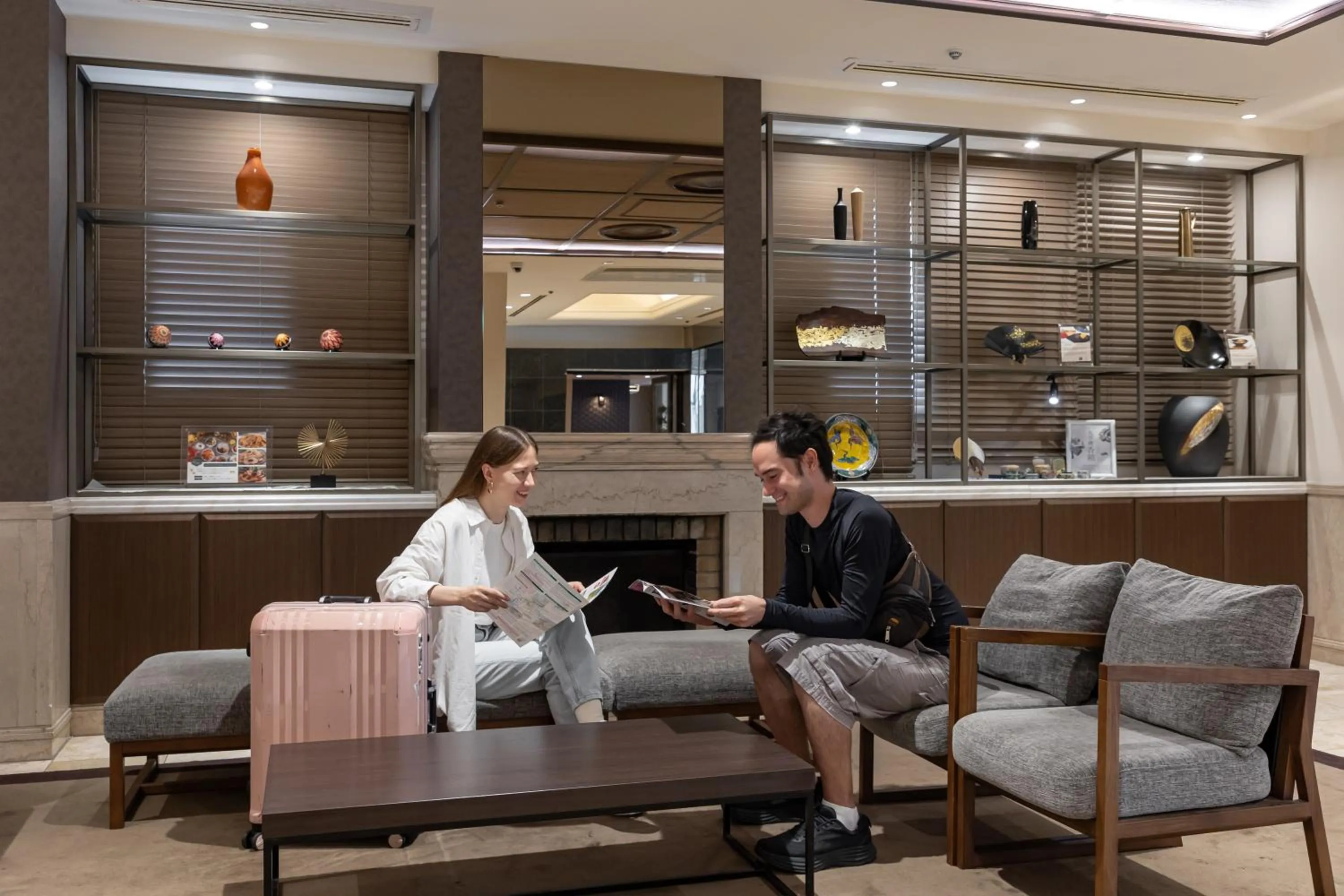 Lobby or reception in HOTEL MYSTAYS Kanazawa Katamachi