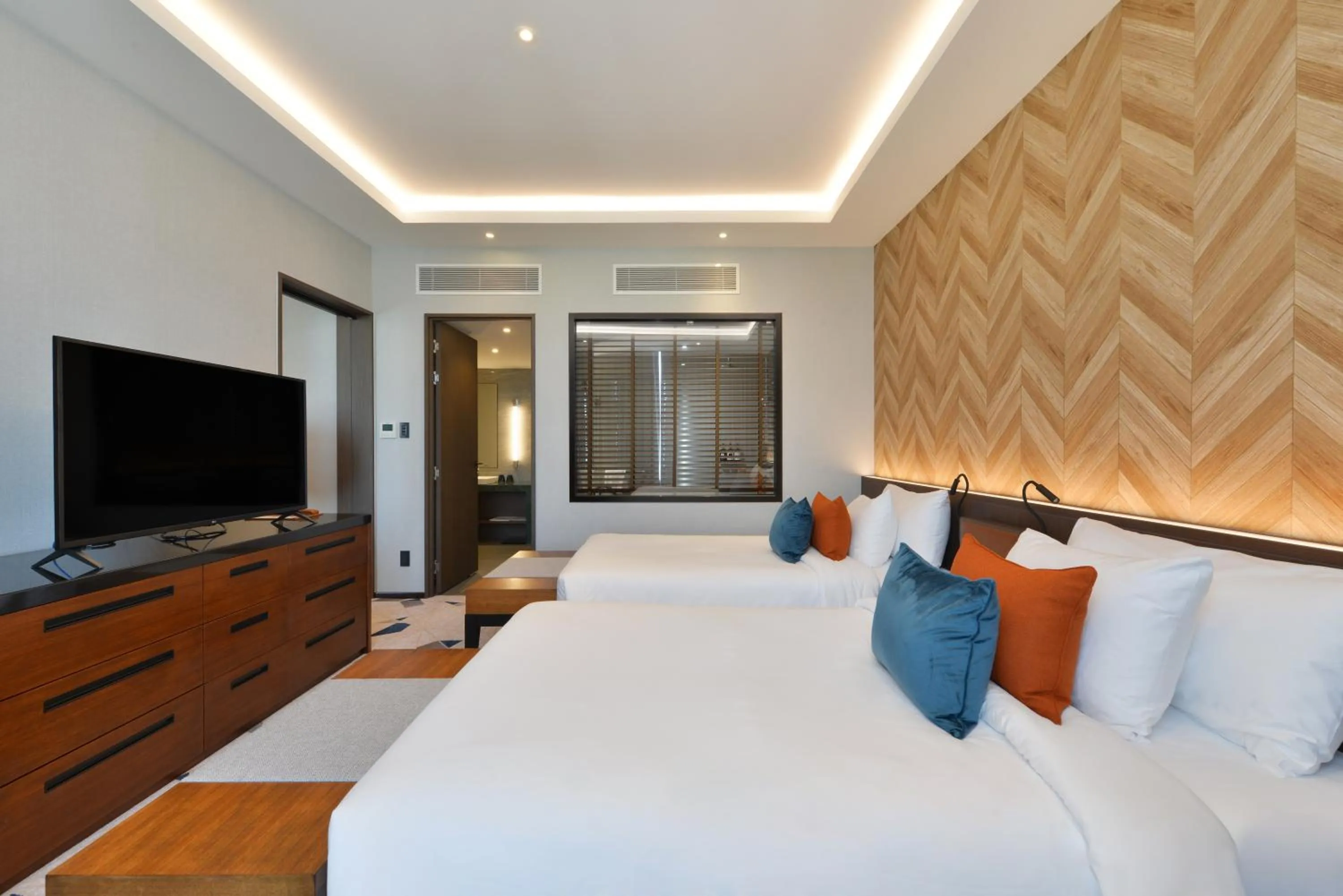 Bed in Hotel Nikko Amata City Chonburi