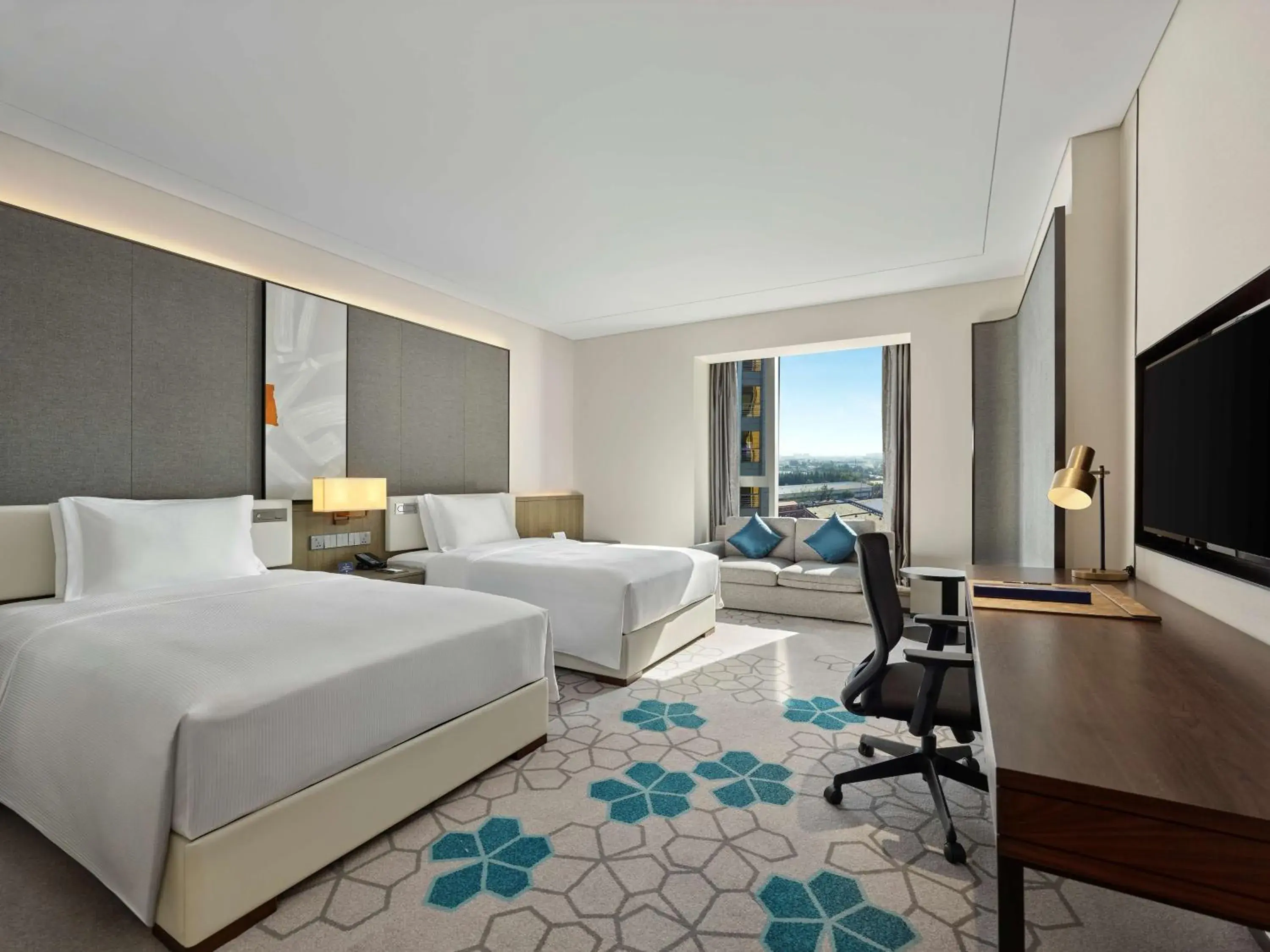 Deluxe Twin Room in Doubletree By Hilton Baoding Deluxe Twin Room in Doubletree By Hilton Baoding