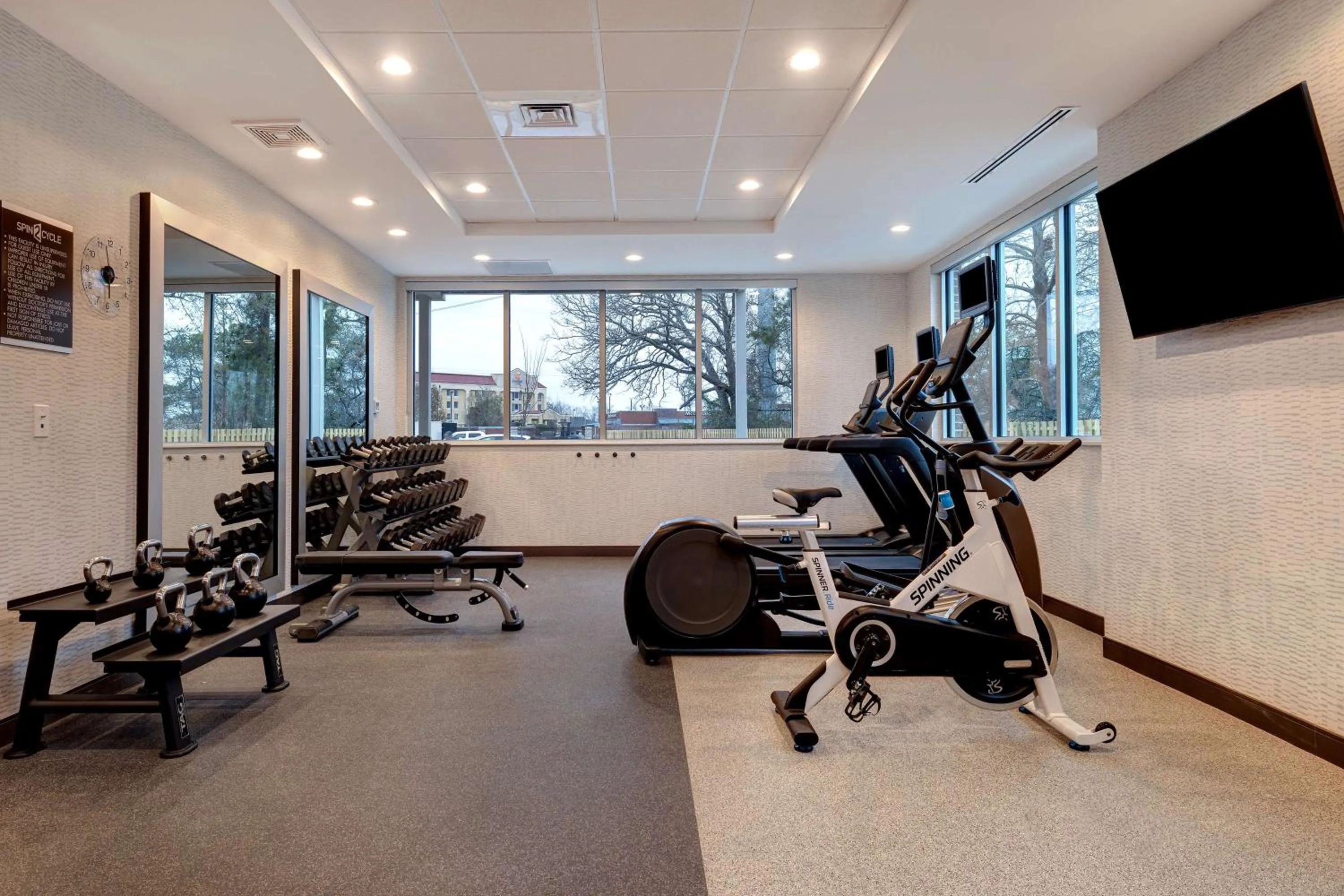 Fitness centre/facilities in Home2 Suites By Hilton Blythewood, Sc