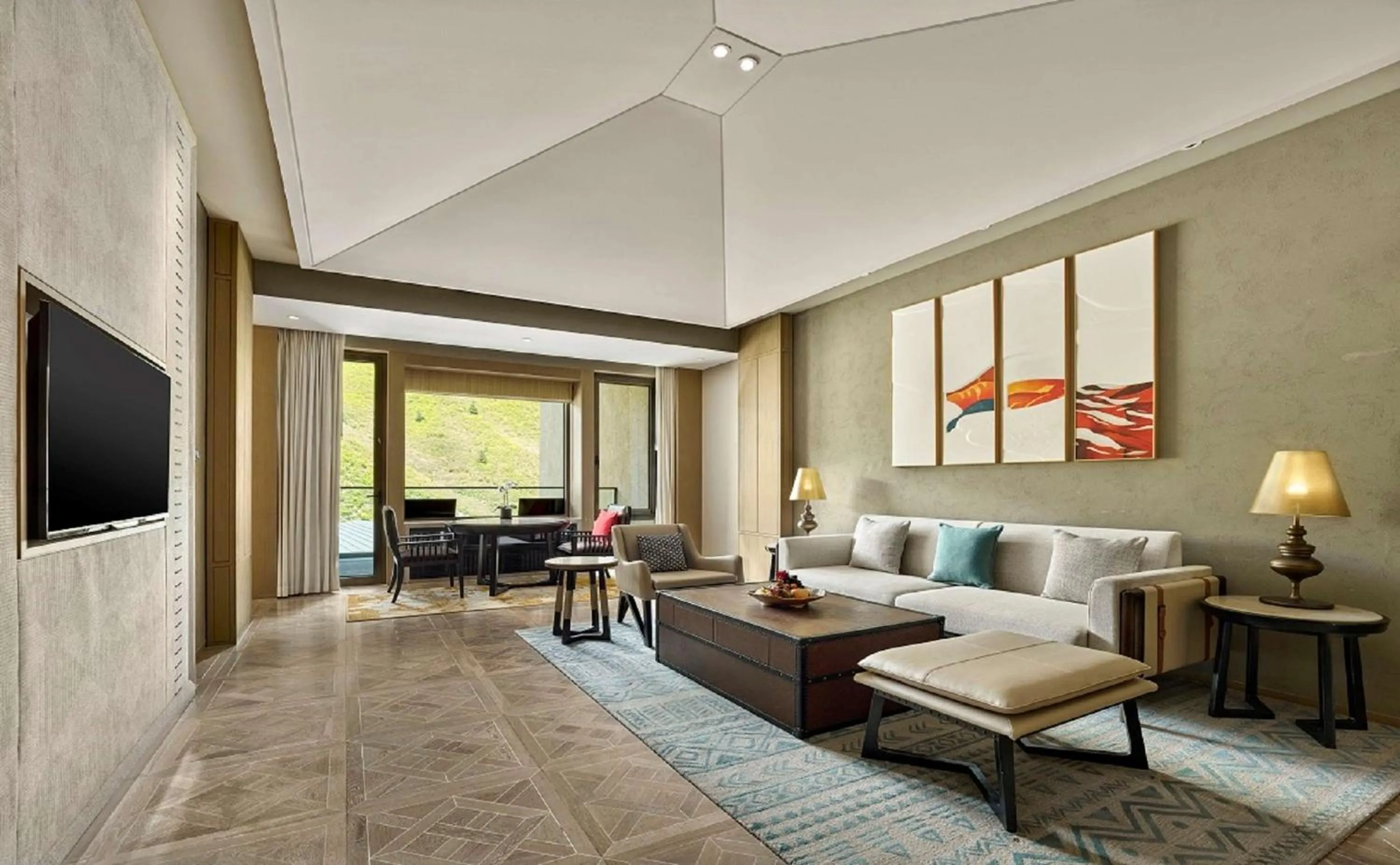 Living room in Conrad Jiuzhaigou