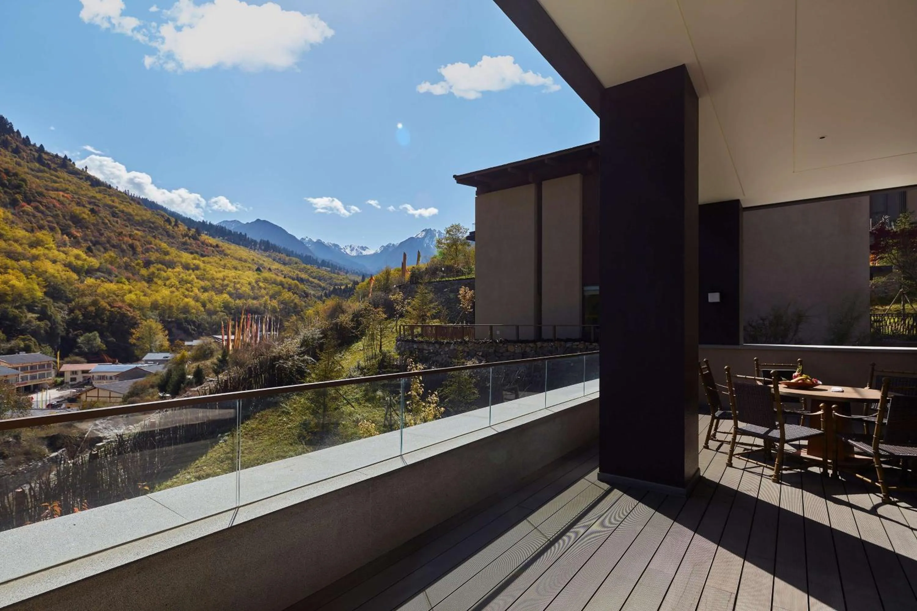 View (from property/room) in Conrad Jiuzhaigou