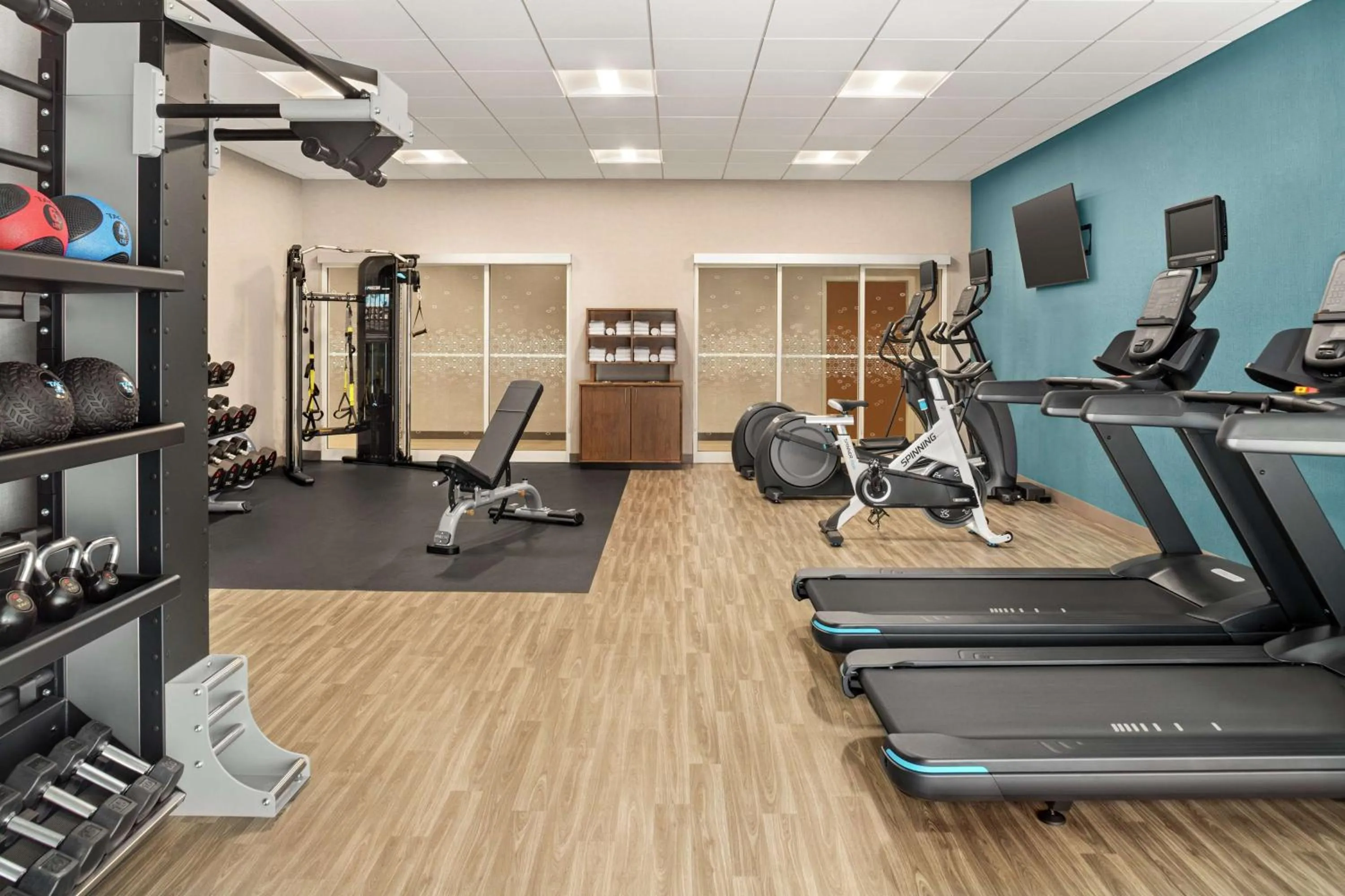 Fitness centre/facilities in Hampton Inn & Suites Miami, Kendall, Executive Airport