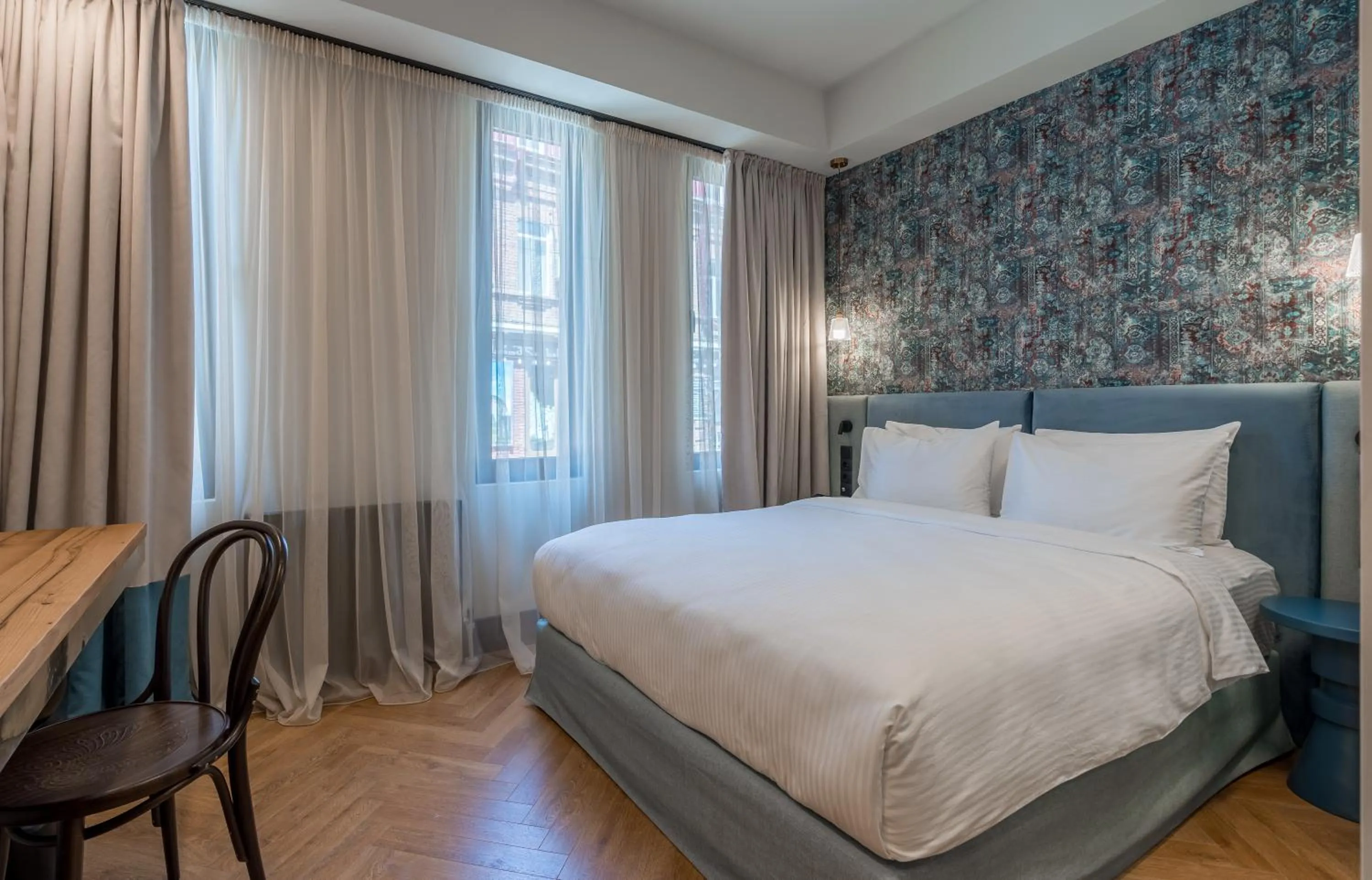 Photo of the whole room, Bed in Abanotubani Boutique hotel