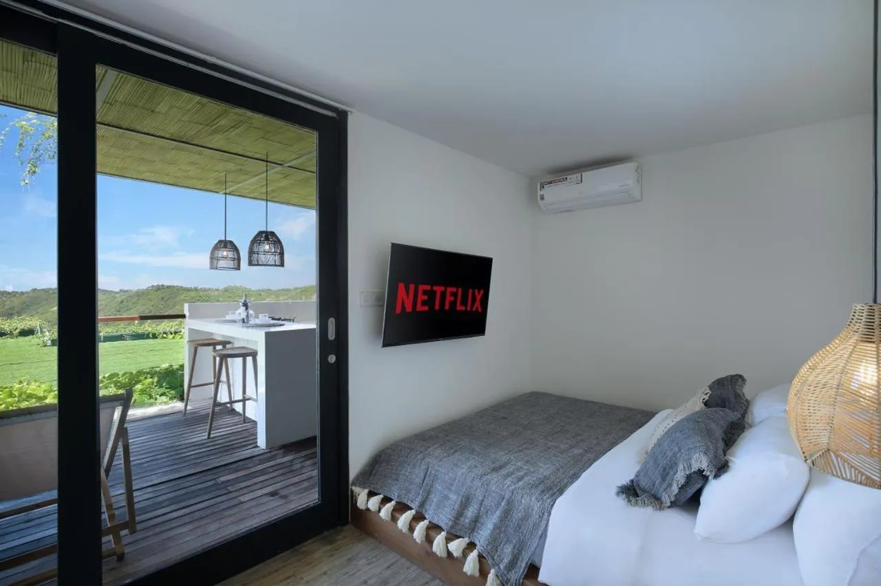 Bed in Telescope Resort Lombok