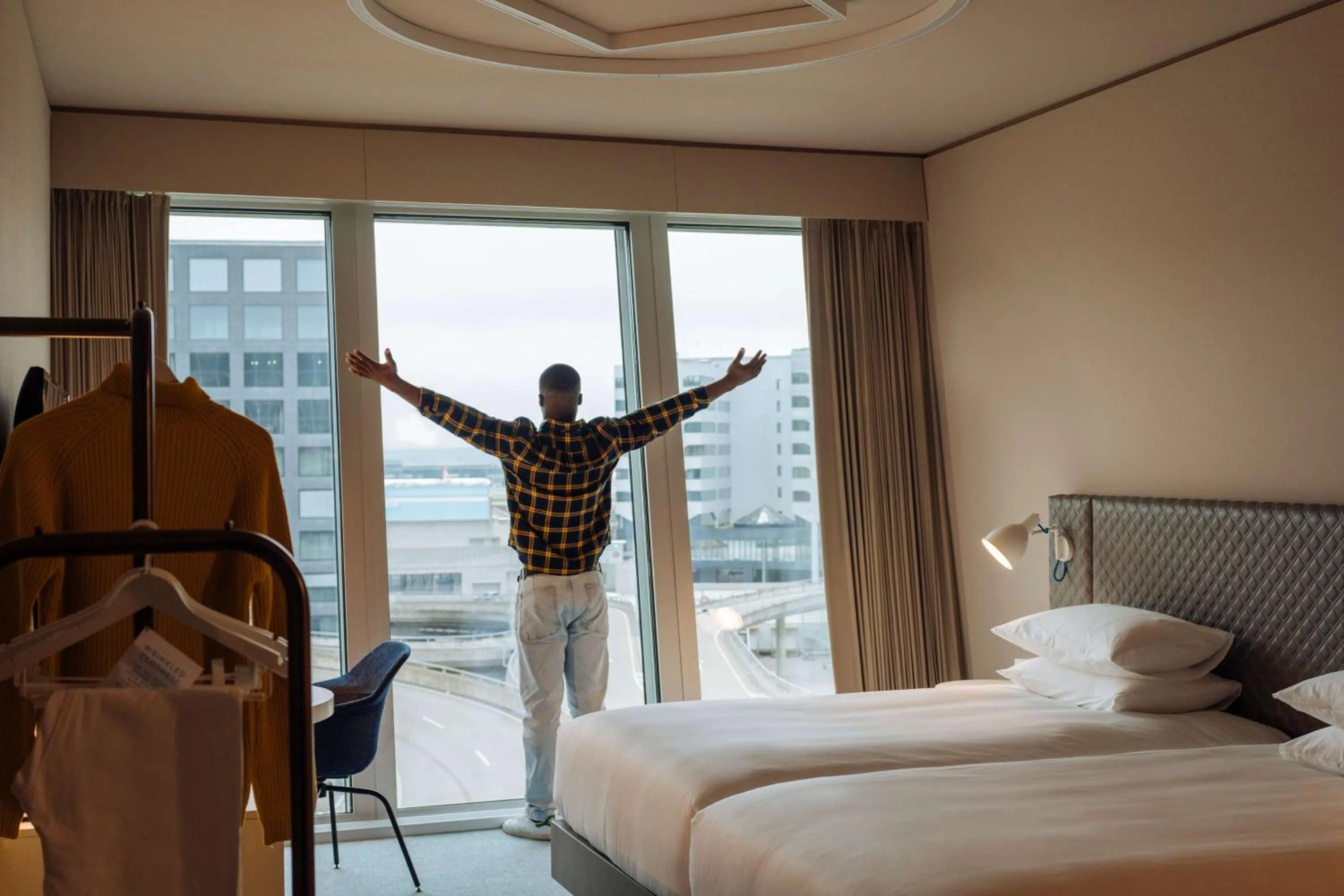 Bed in Hyatt Place Zurich Airport the Circle