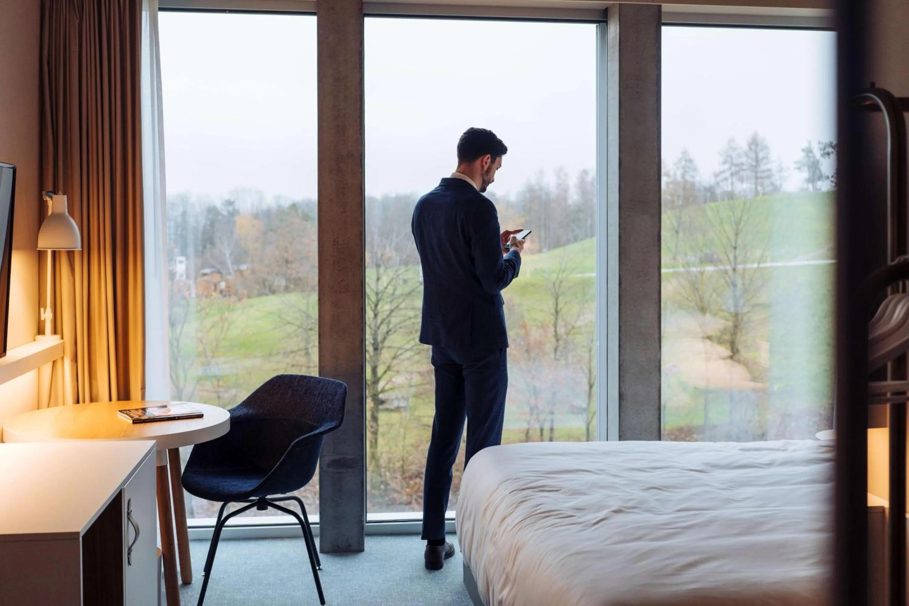 Bed in Hyatt Place Zurich Airport the Circle