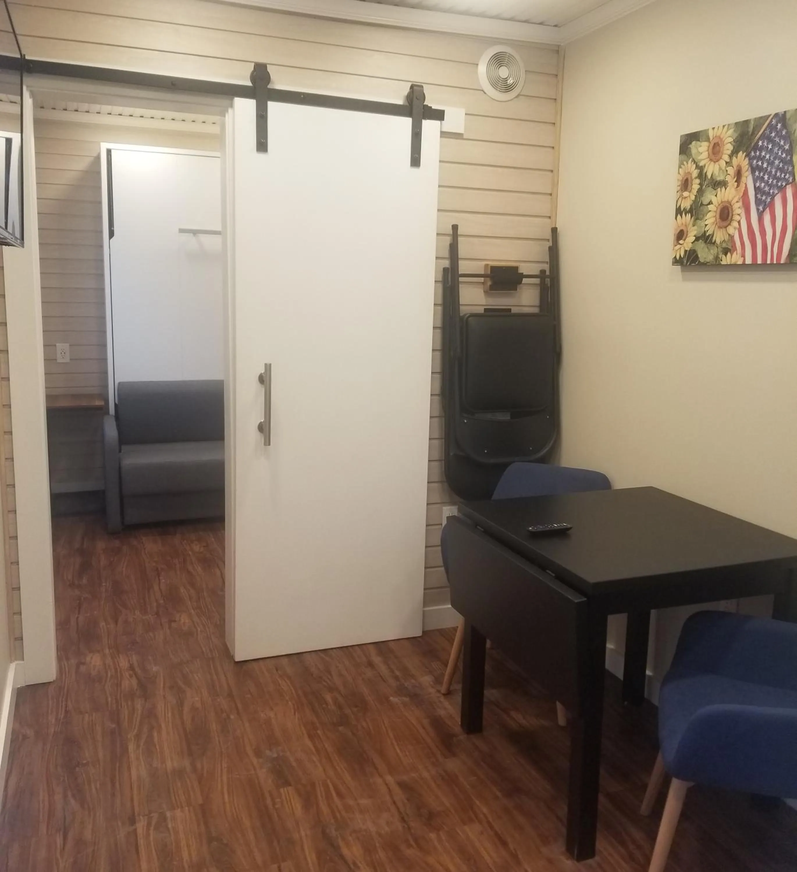 Seating area in Camptel Poconos