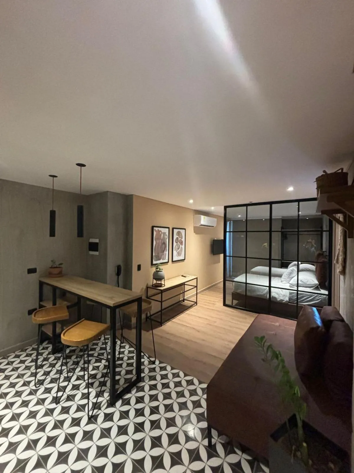 Bed in Mosaic Studios Buenavista