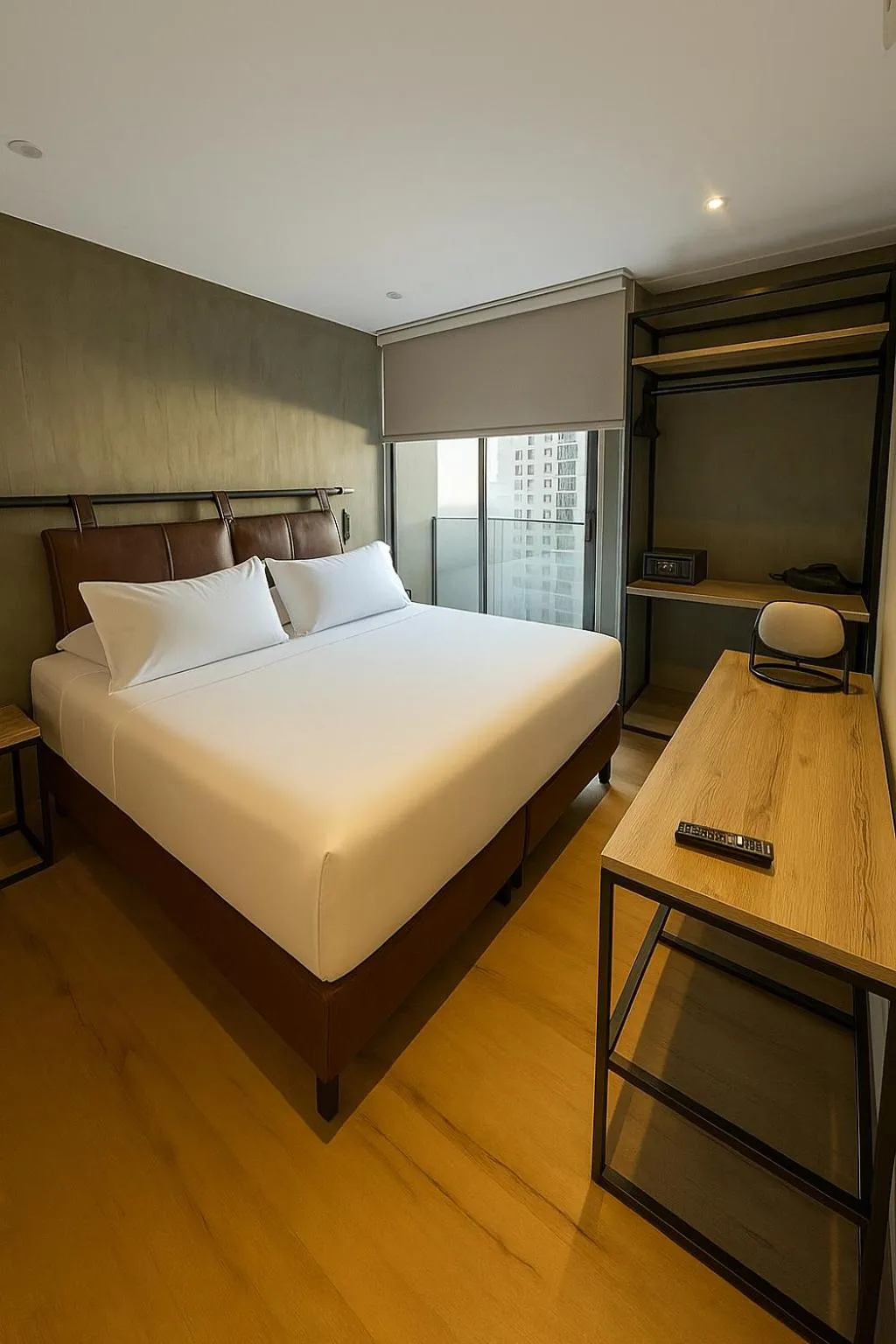 Bed in Mosaic Studios Buenavista