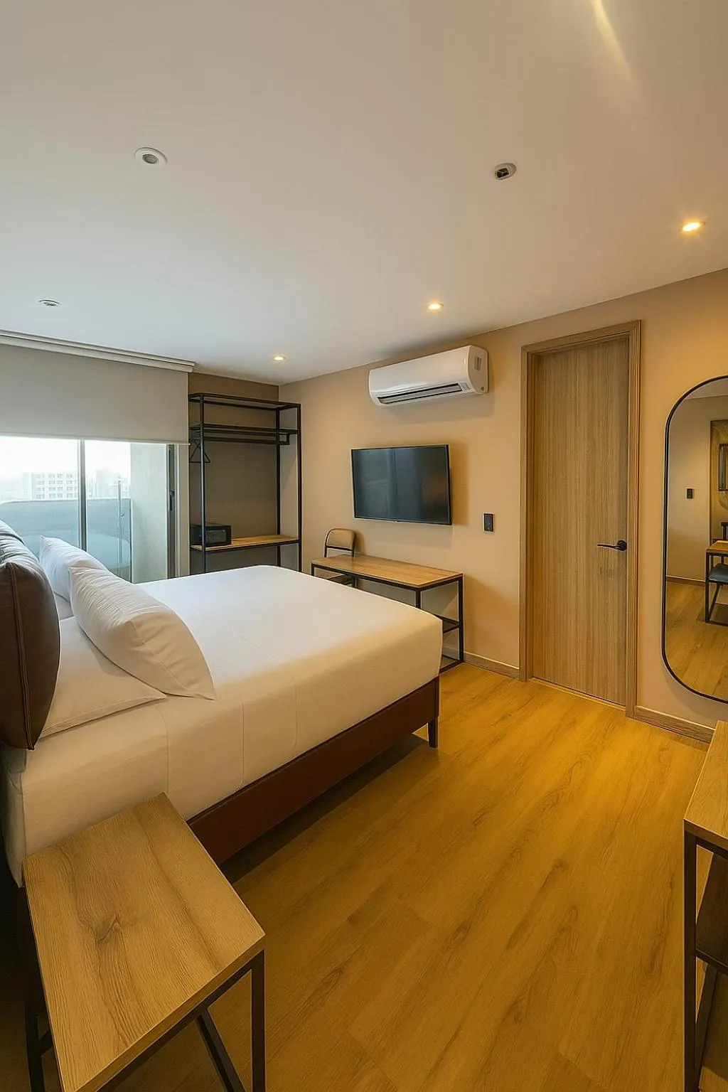 Bed in Mosaic Studios Buenavista