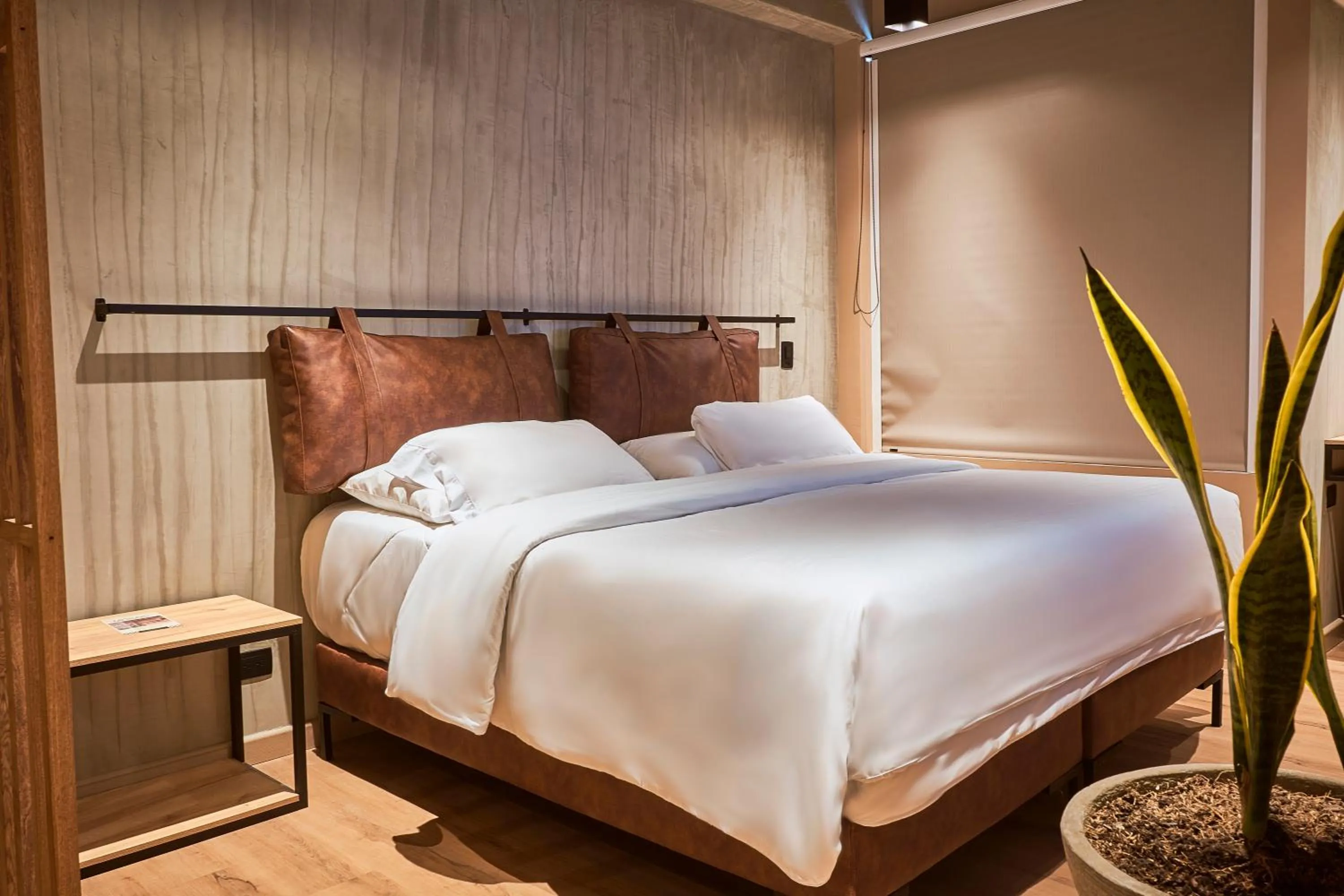 Bed in Mosaic Studios Buenavista