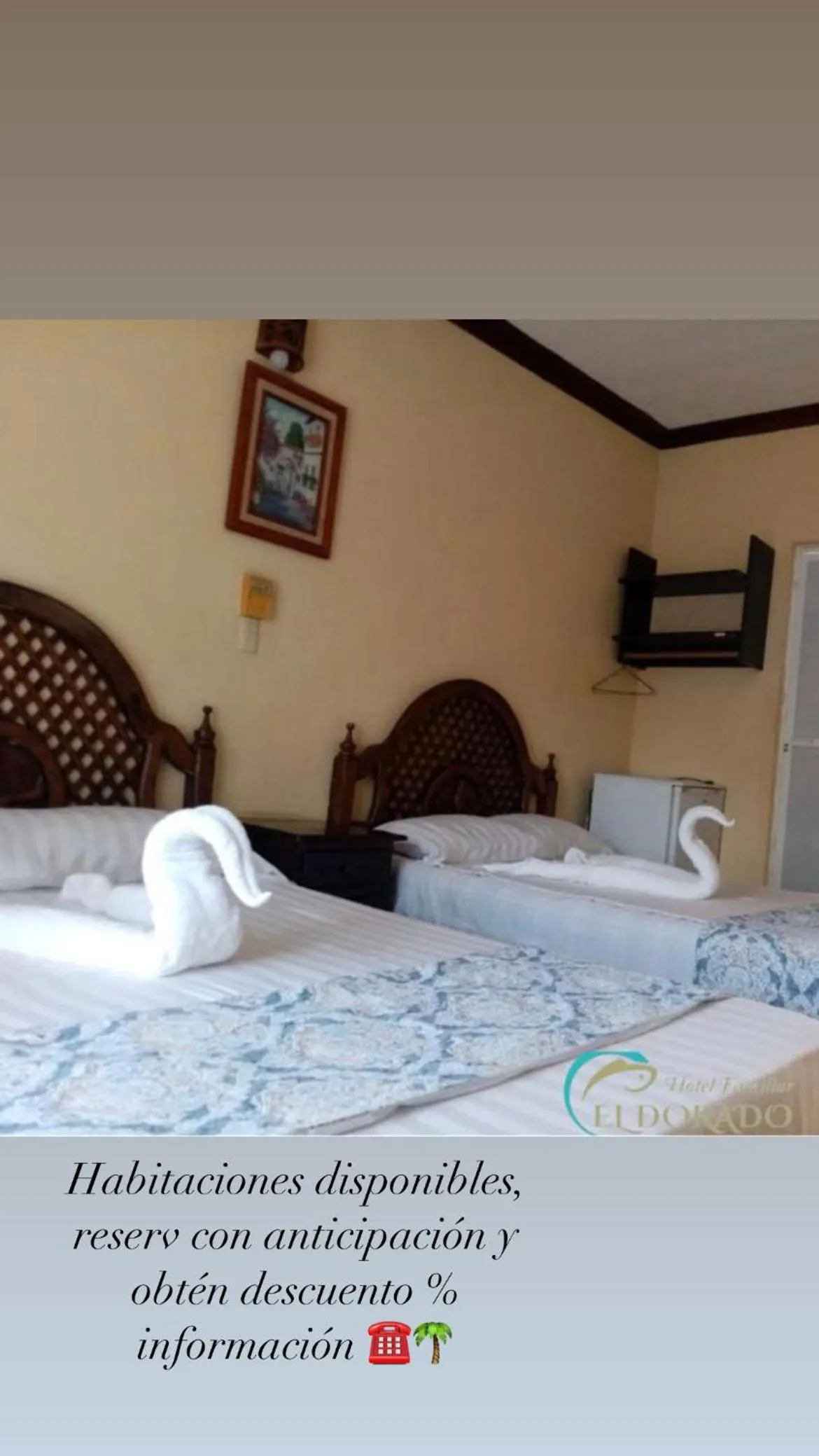 Bed in Hotel Familiar El Dorado