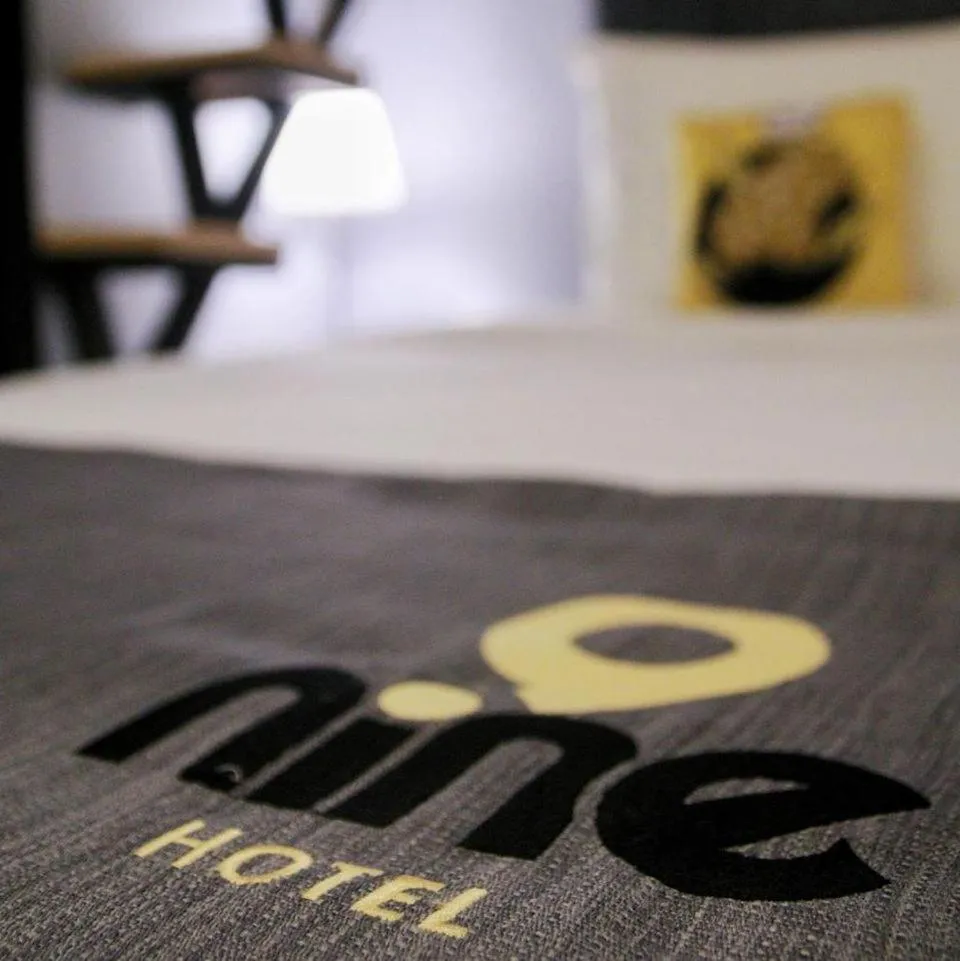 Property logo or sign, Bed in Nine Hotel