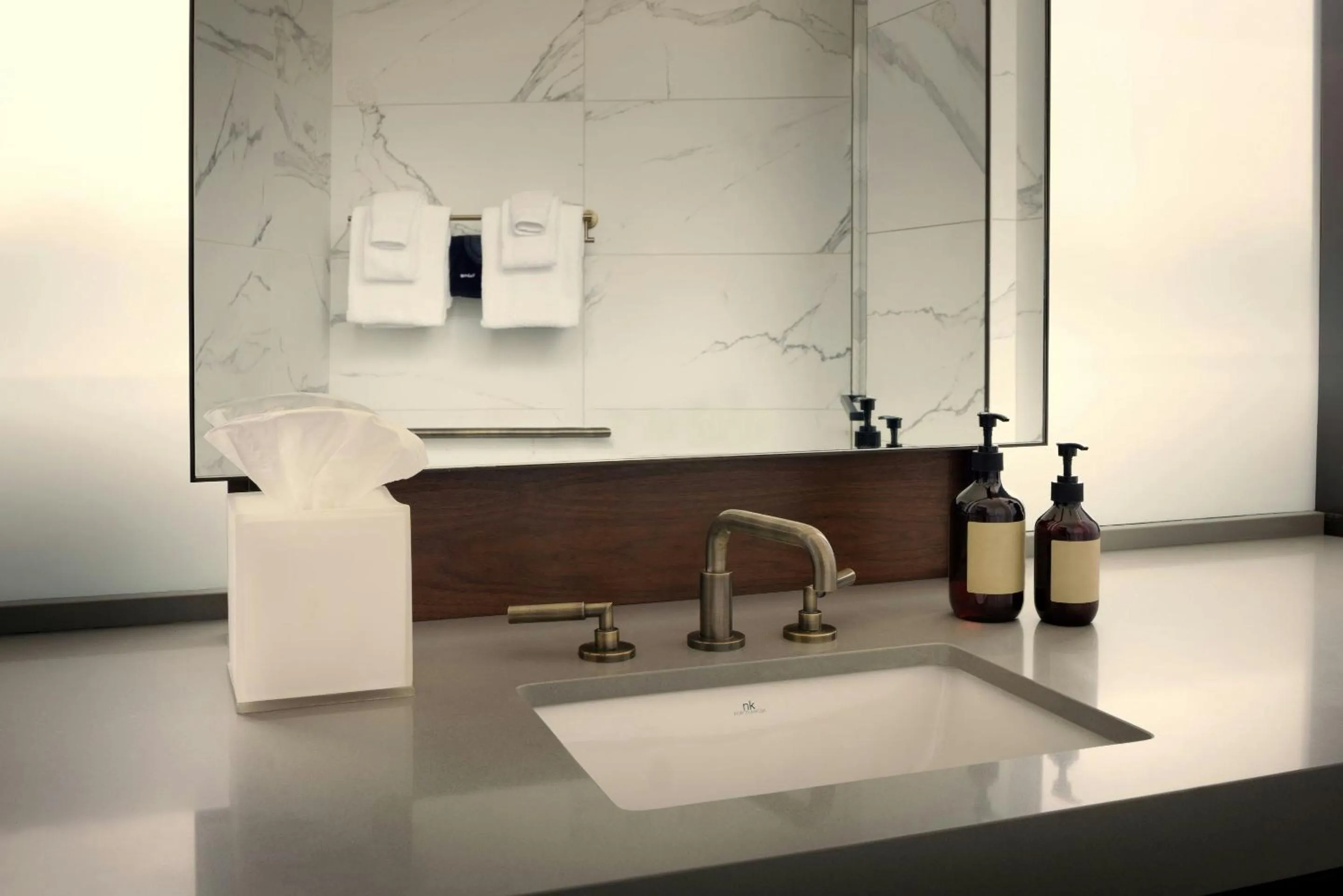 Bathroom in The Cloud One New York-Downtown, by the Motel One Group