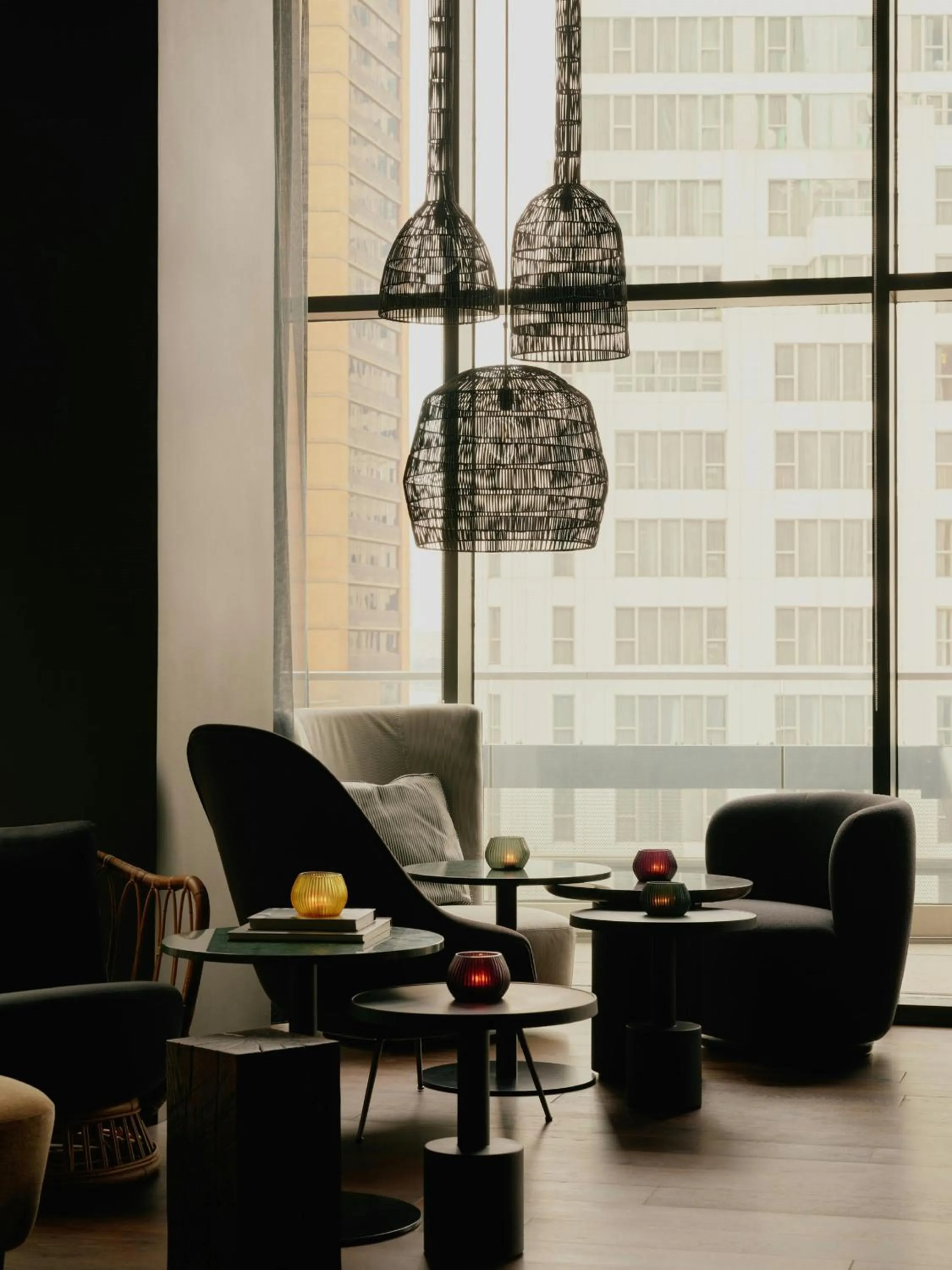 Lounge or bar in The Cloud One New York-Downtown, by the Motel One Group