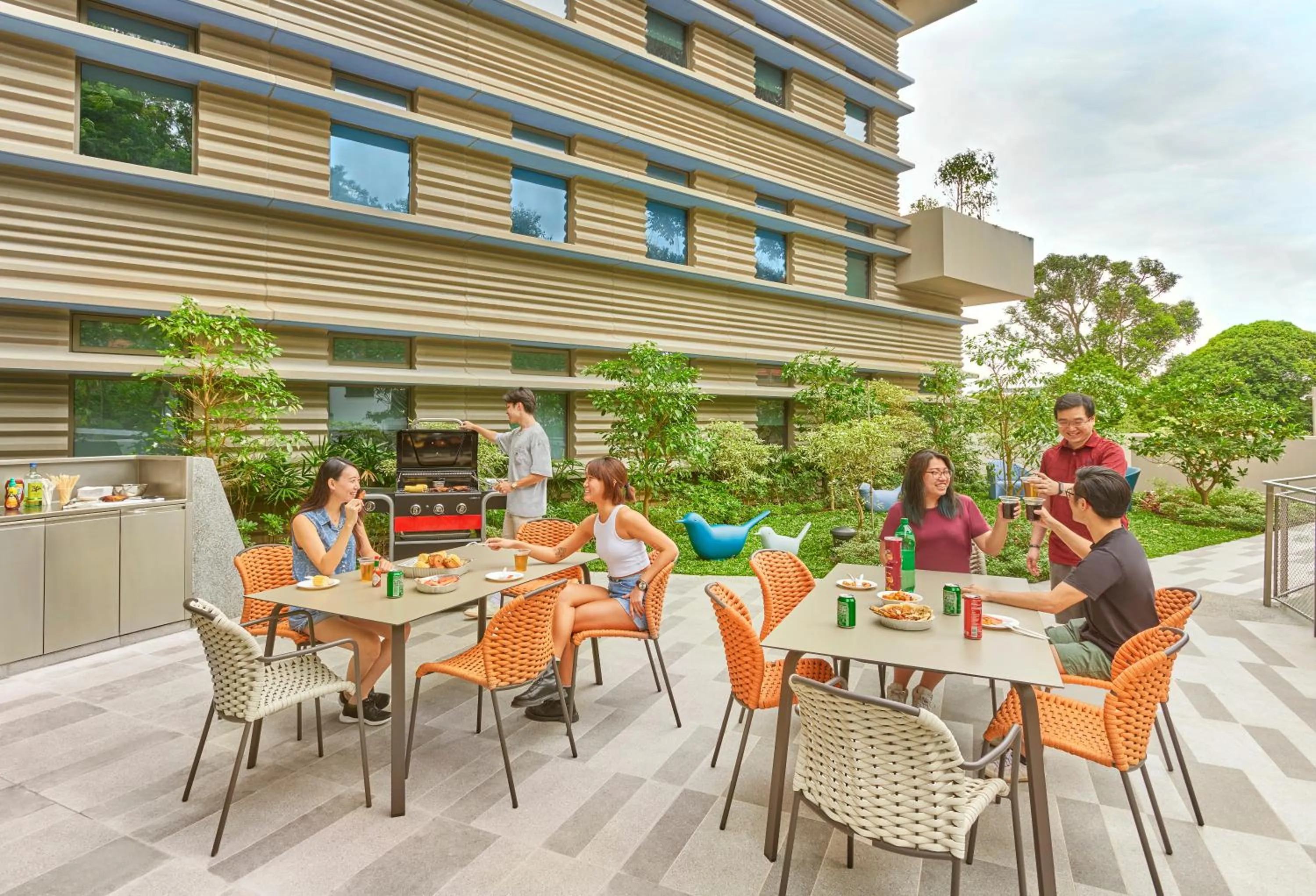 BBQ facilities in lyf one-north Singapore