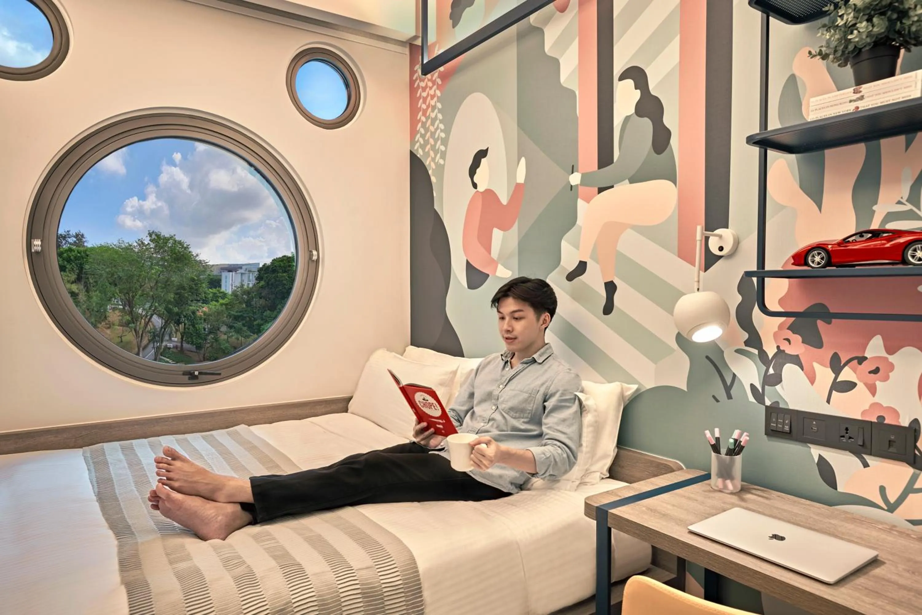 Bedroom in lyf one-north Singapore