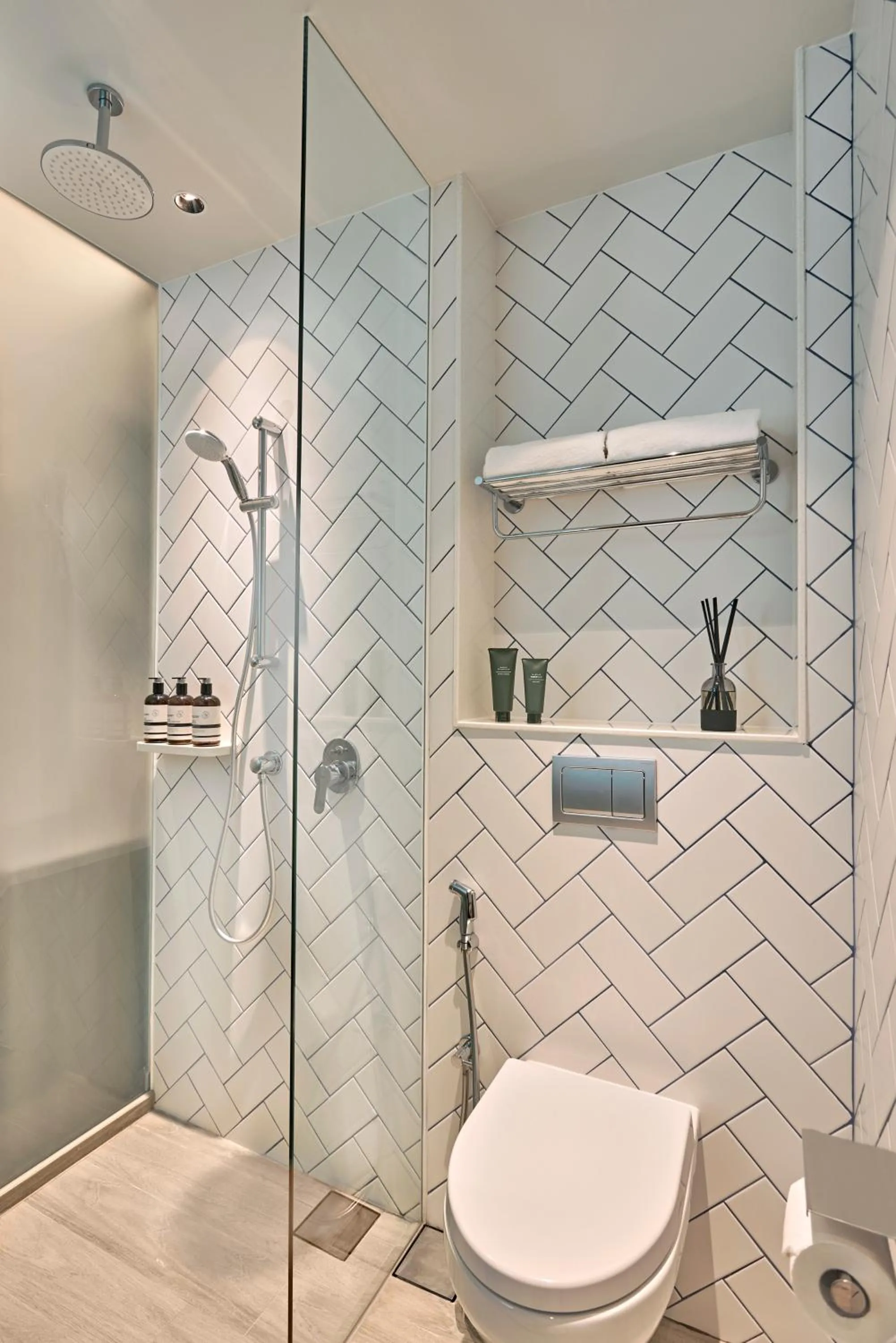 Bathroom in lyf one-north Singapore