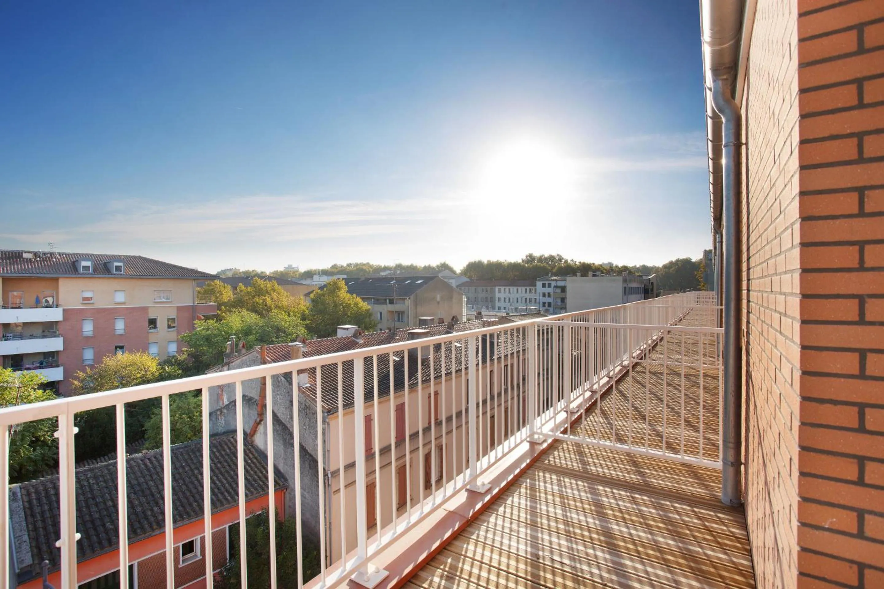 Balcony/Terrace in Appart Hotel Odalys City Toulouse Centre Compans Caffarelli