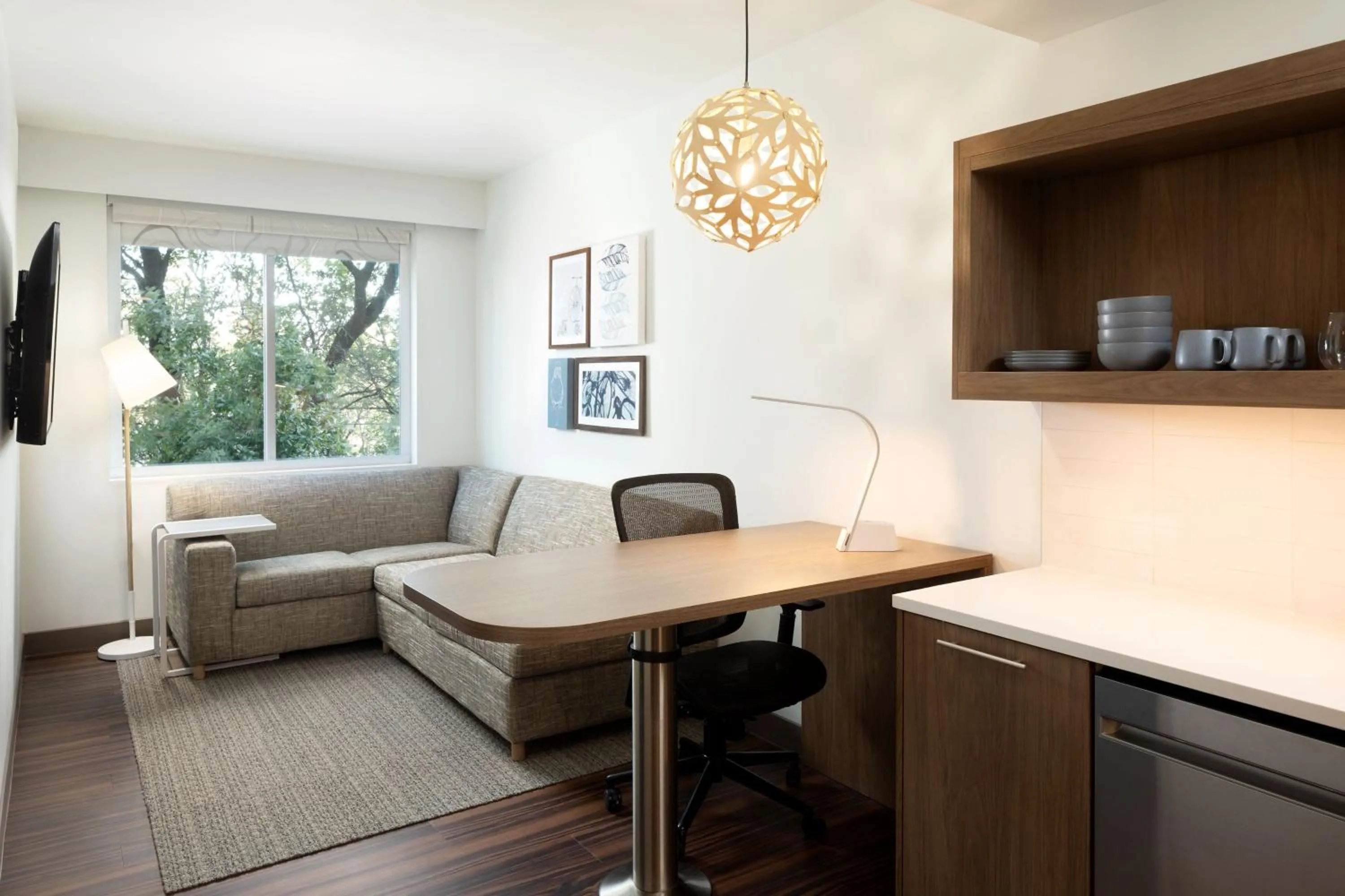 Living room in Element Austin at The Domain