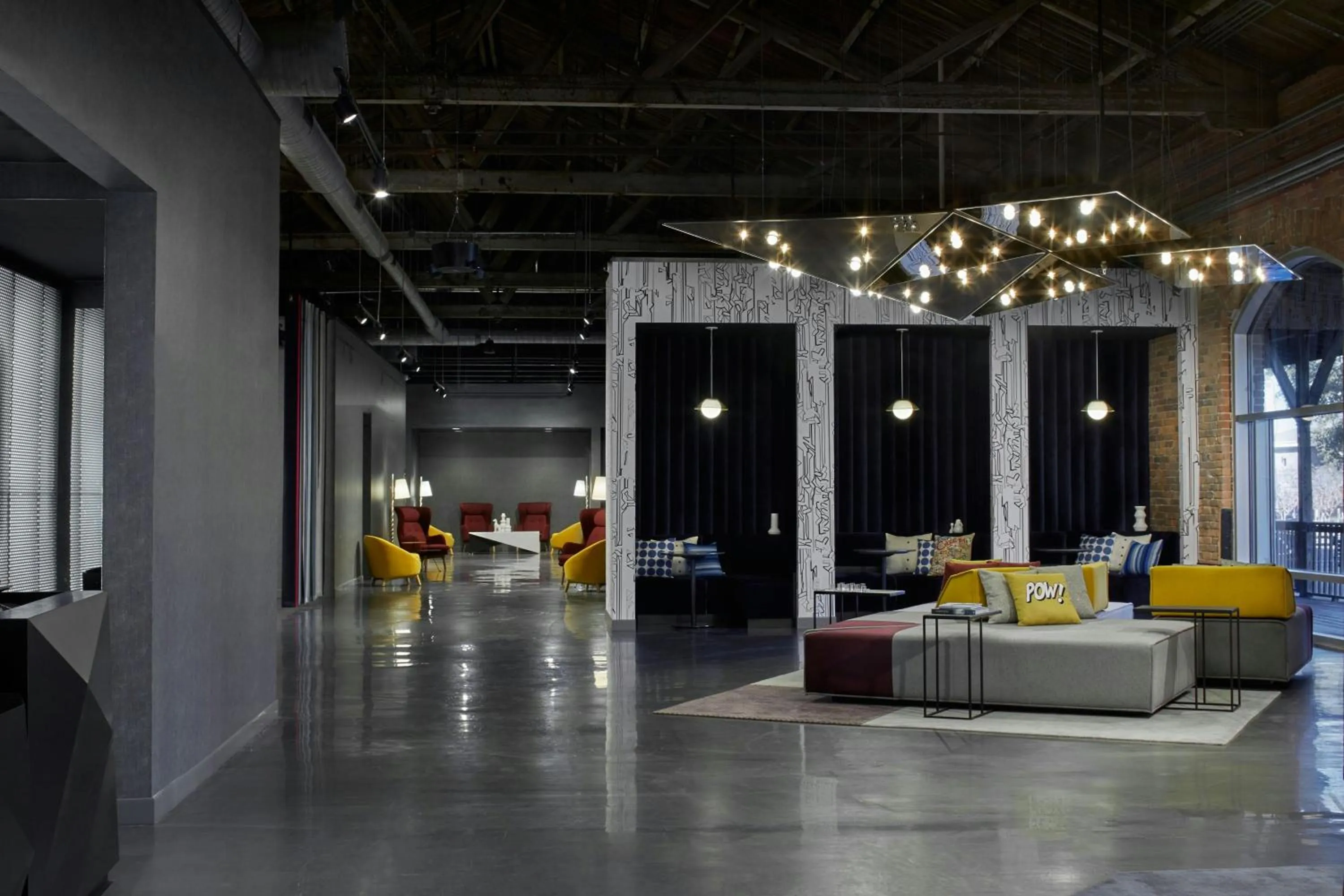 Lobby or reception in Aloft Wilmington at Coastline Center