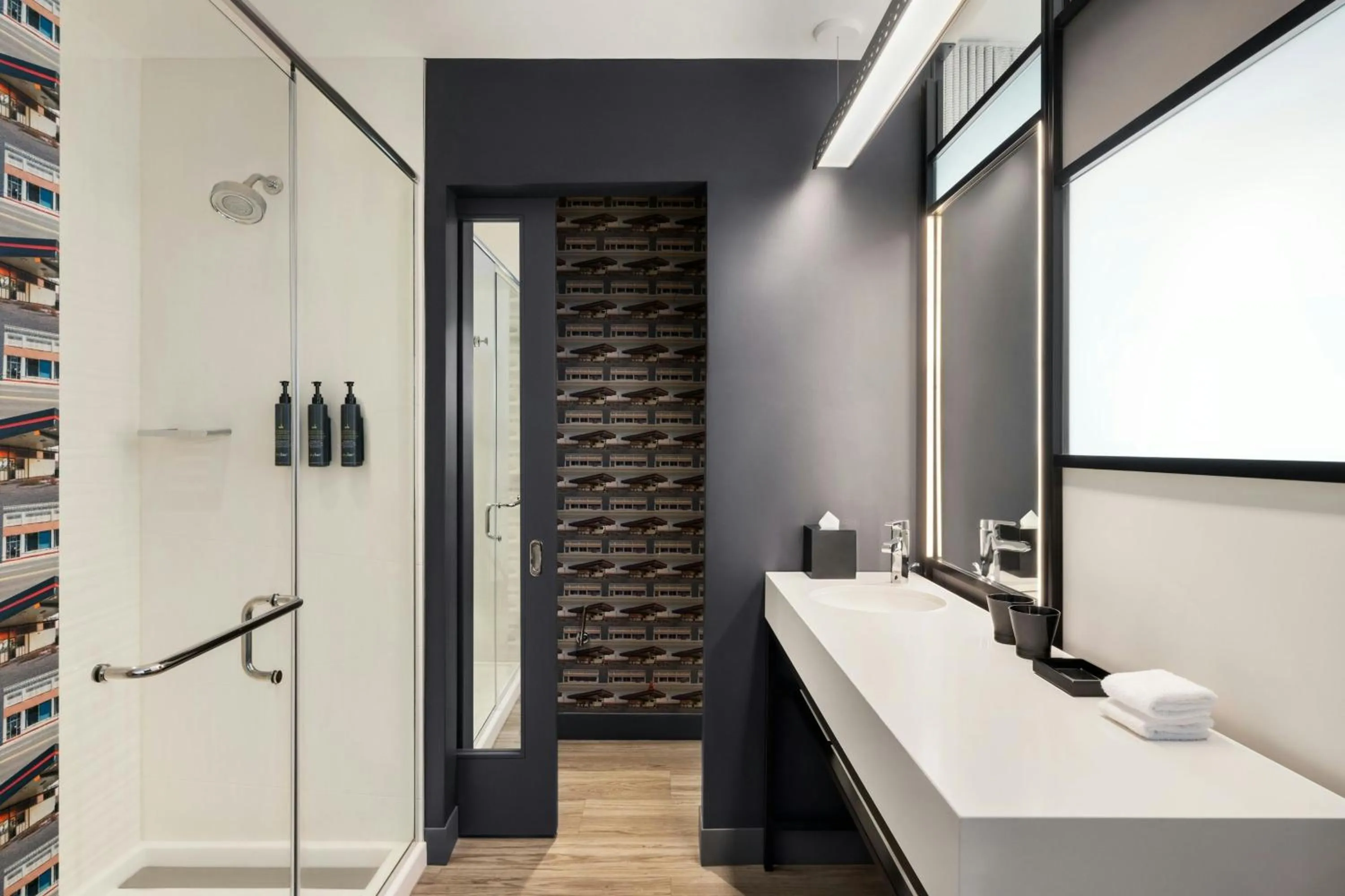 Bathroom in Aloft Wilmington at Coastline Center