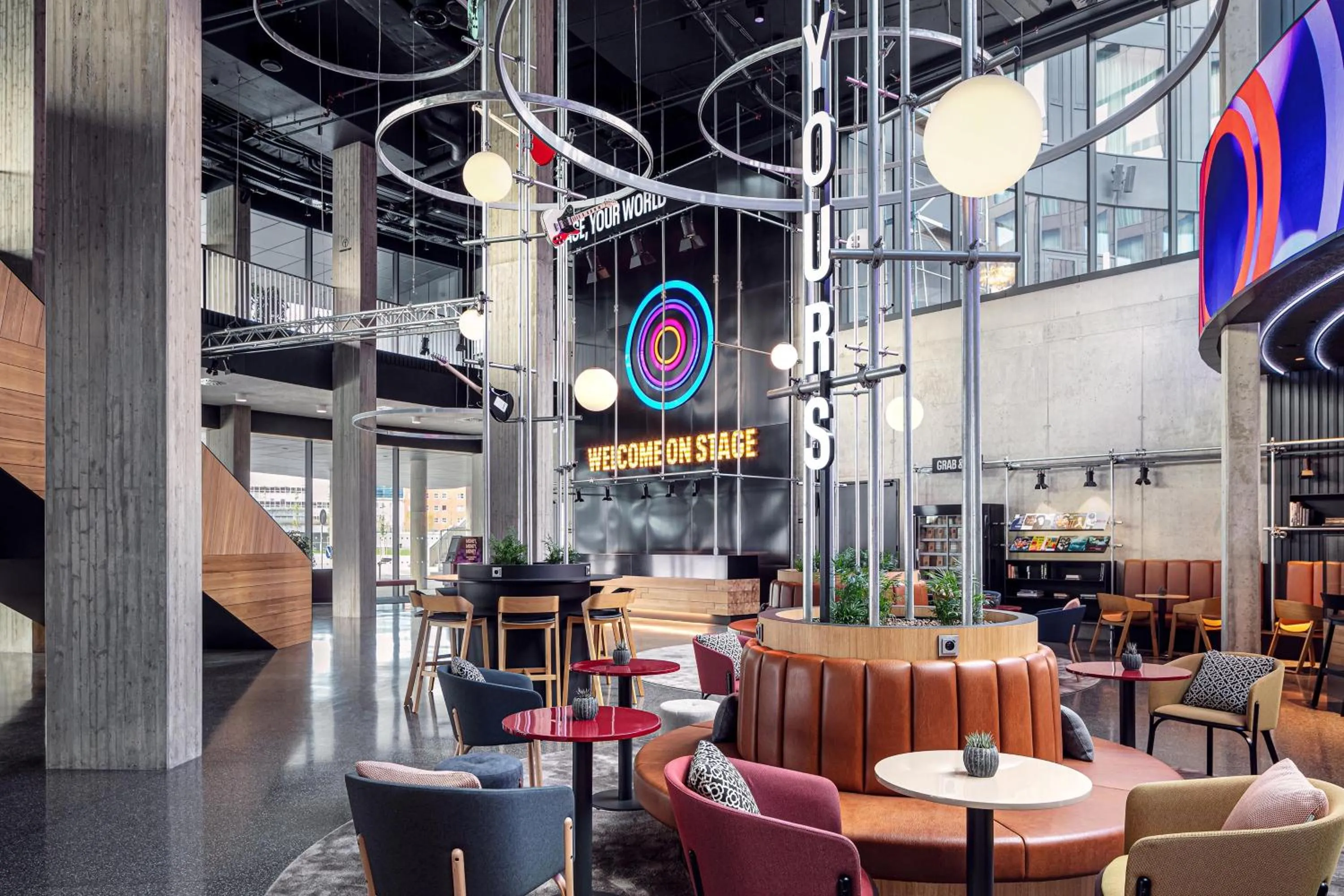 Lobby or reception in STAGES HOTEL Prague, a Tribute Portfolio Hotel