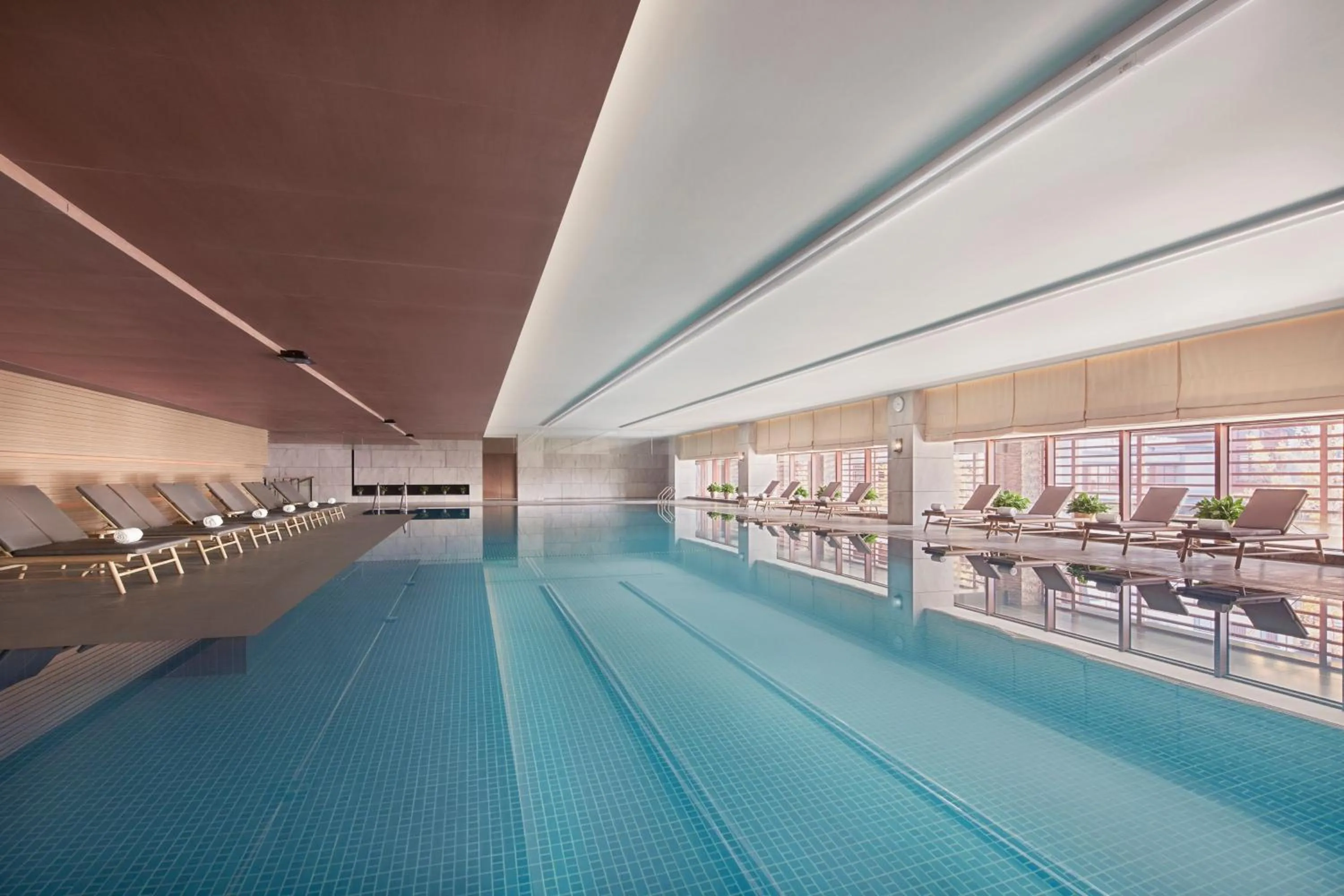 Swimming pool in Beijing Marriott Hotel Yanqing