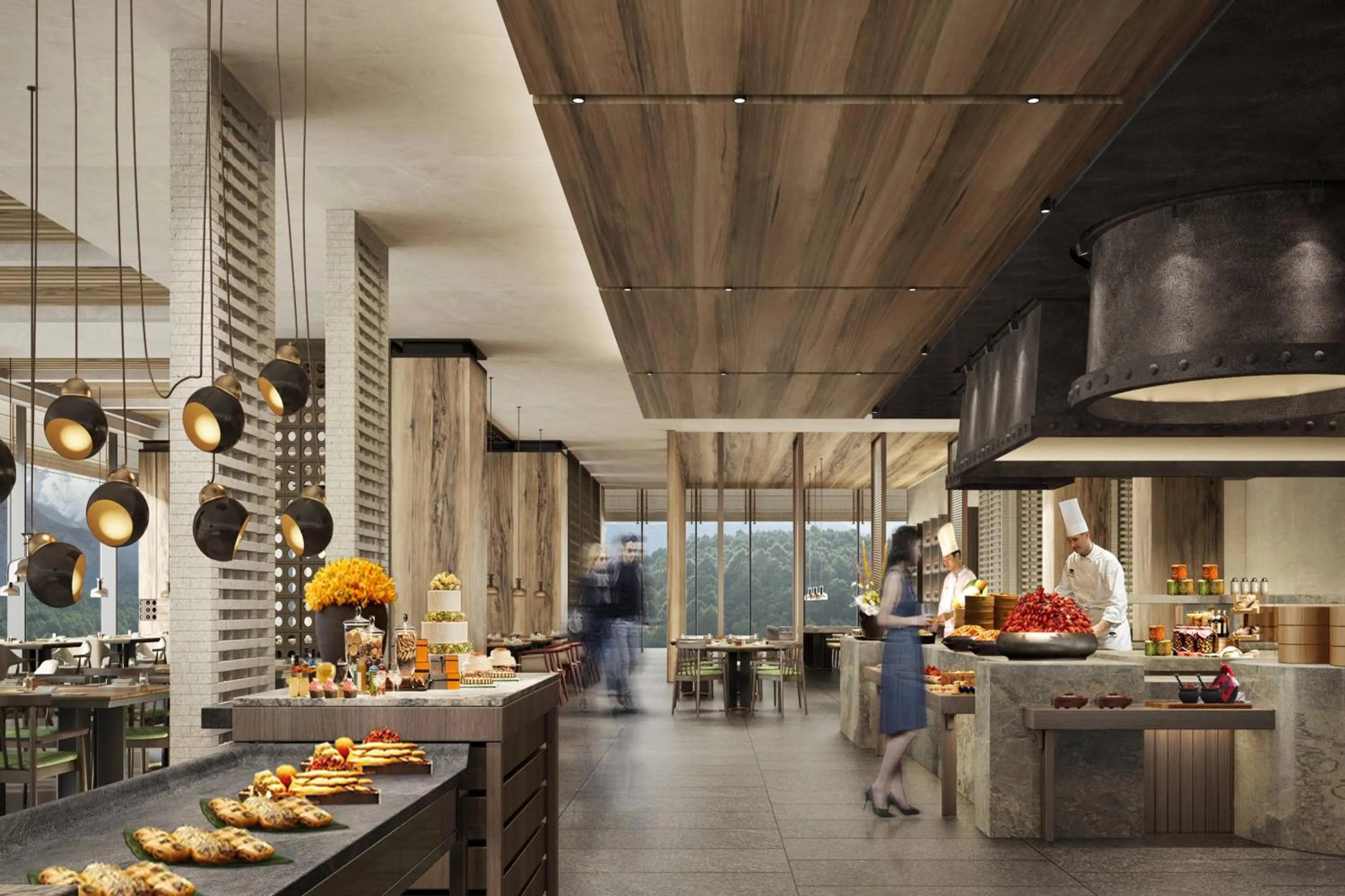 Lounge or bar in Beijing Marriott Hotel Yanqing