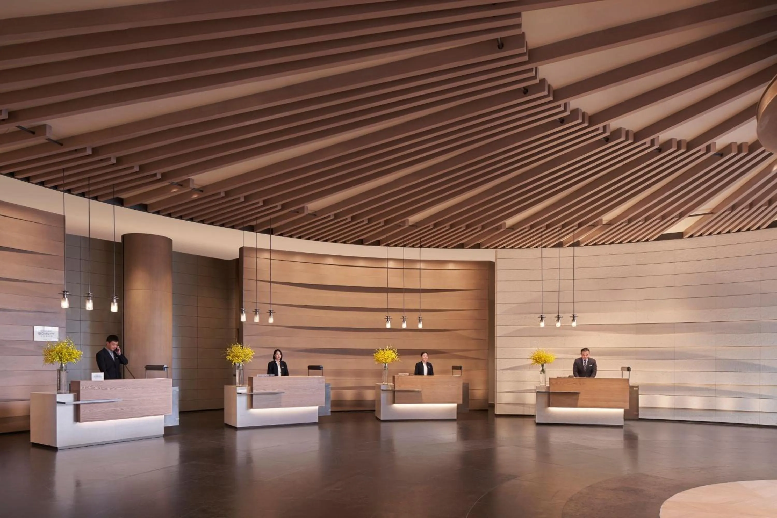 Lobby or reception in Beijing Marriott Hotel Yanqing