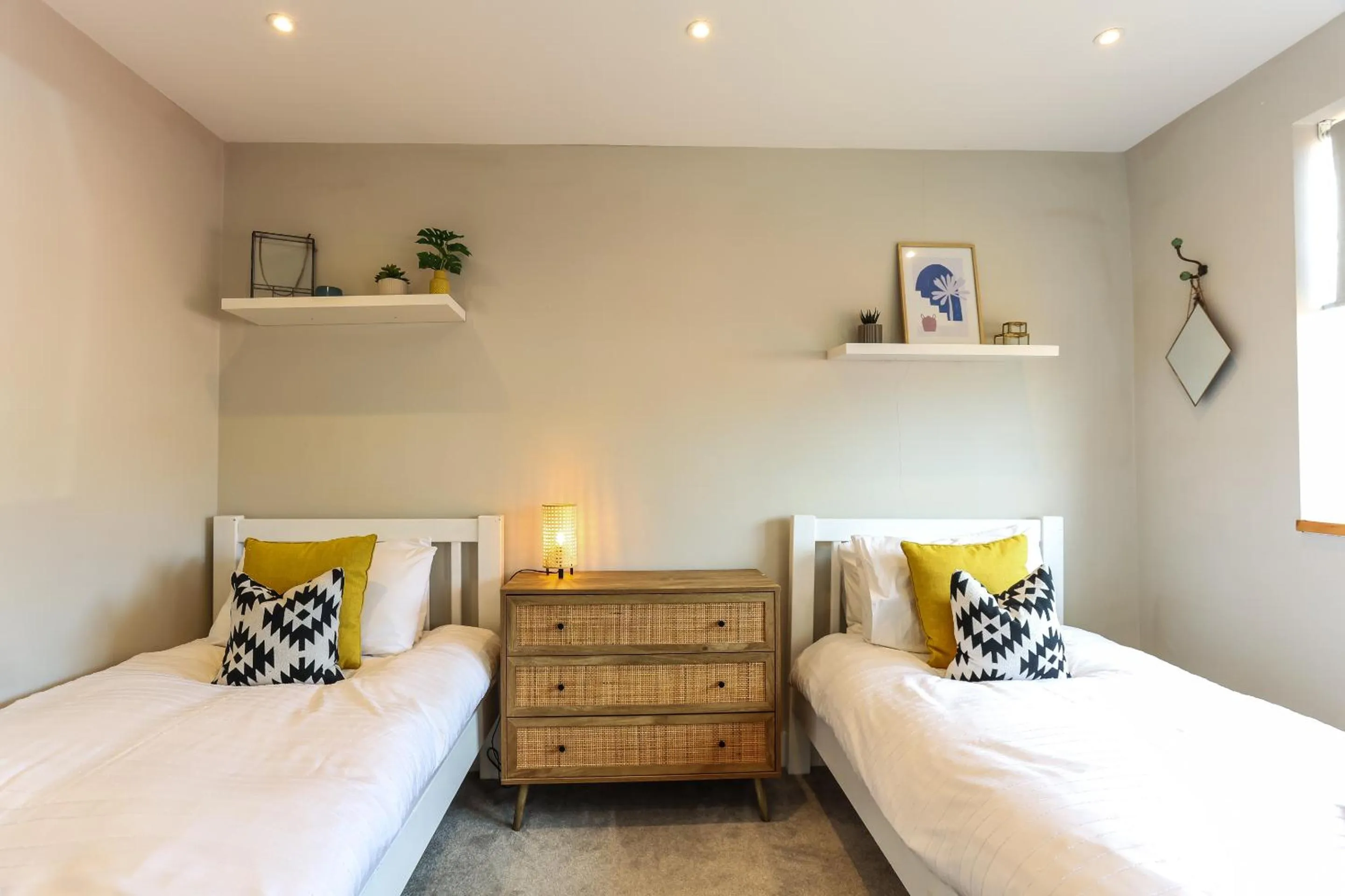 Bedroom, Bed in Iona 4 bed luxury in the heart of Bracklesham Bay