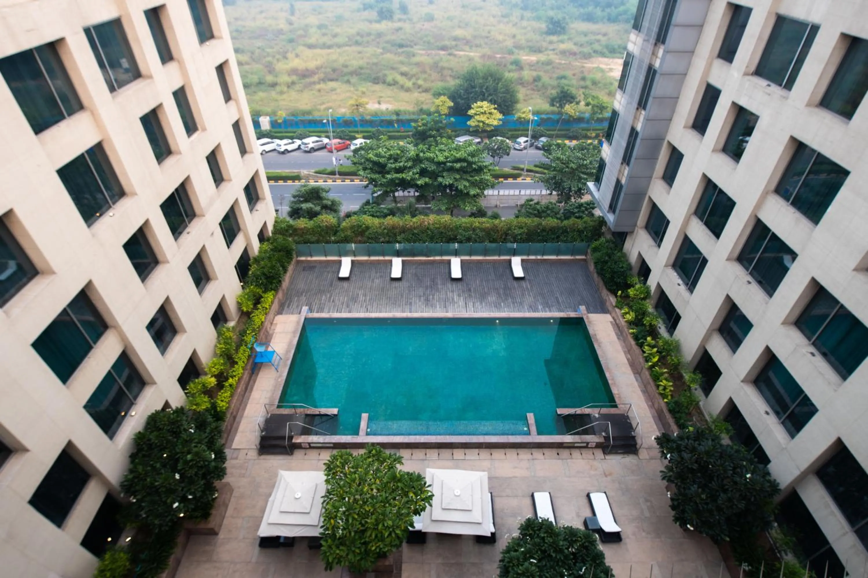 Swimming pool in Holiday Inn New Delhi Aerocity by IHG