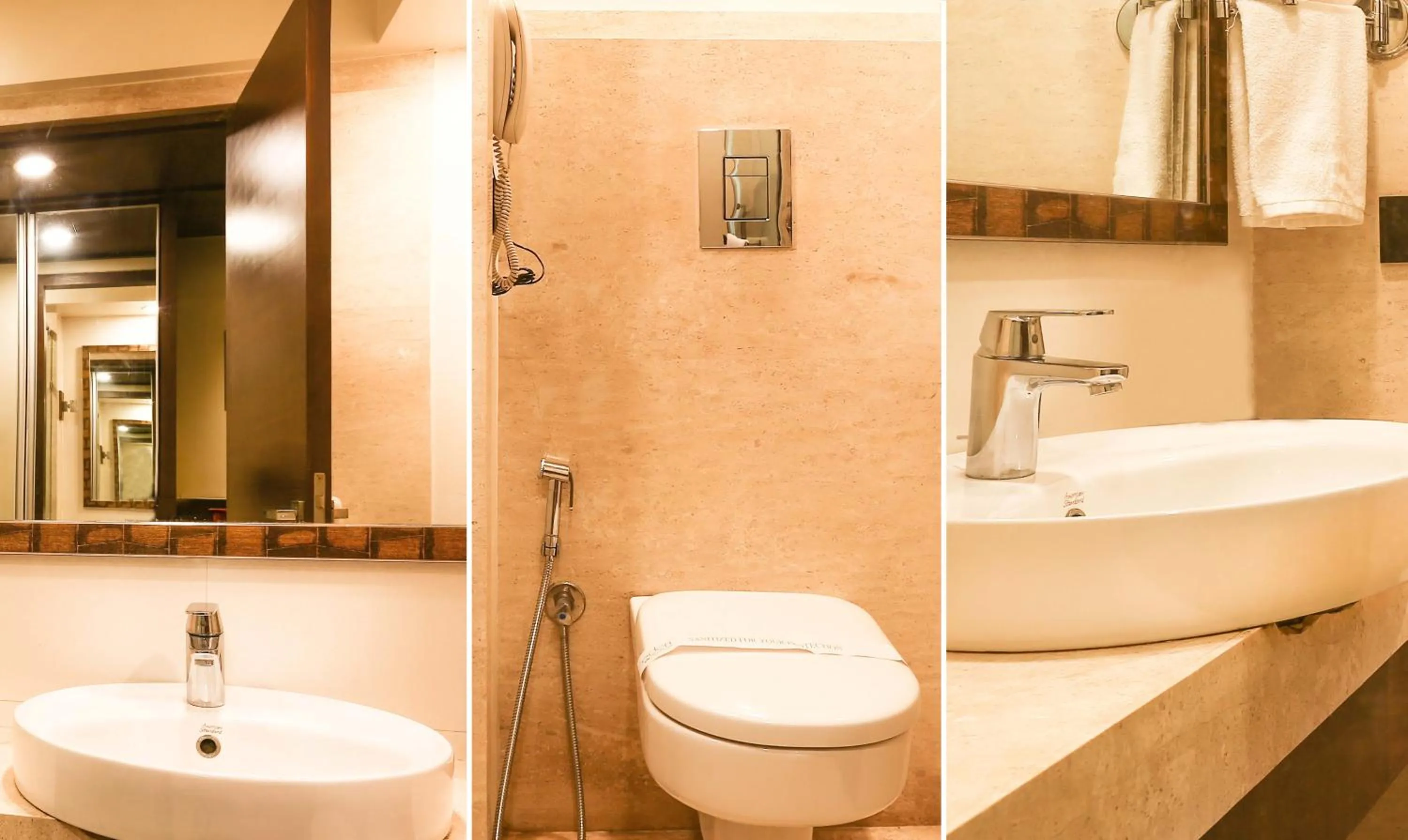 Bathroom in Treebo Premium Eden Residency Near Sec 29